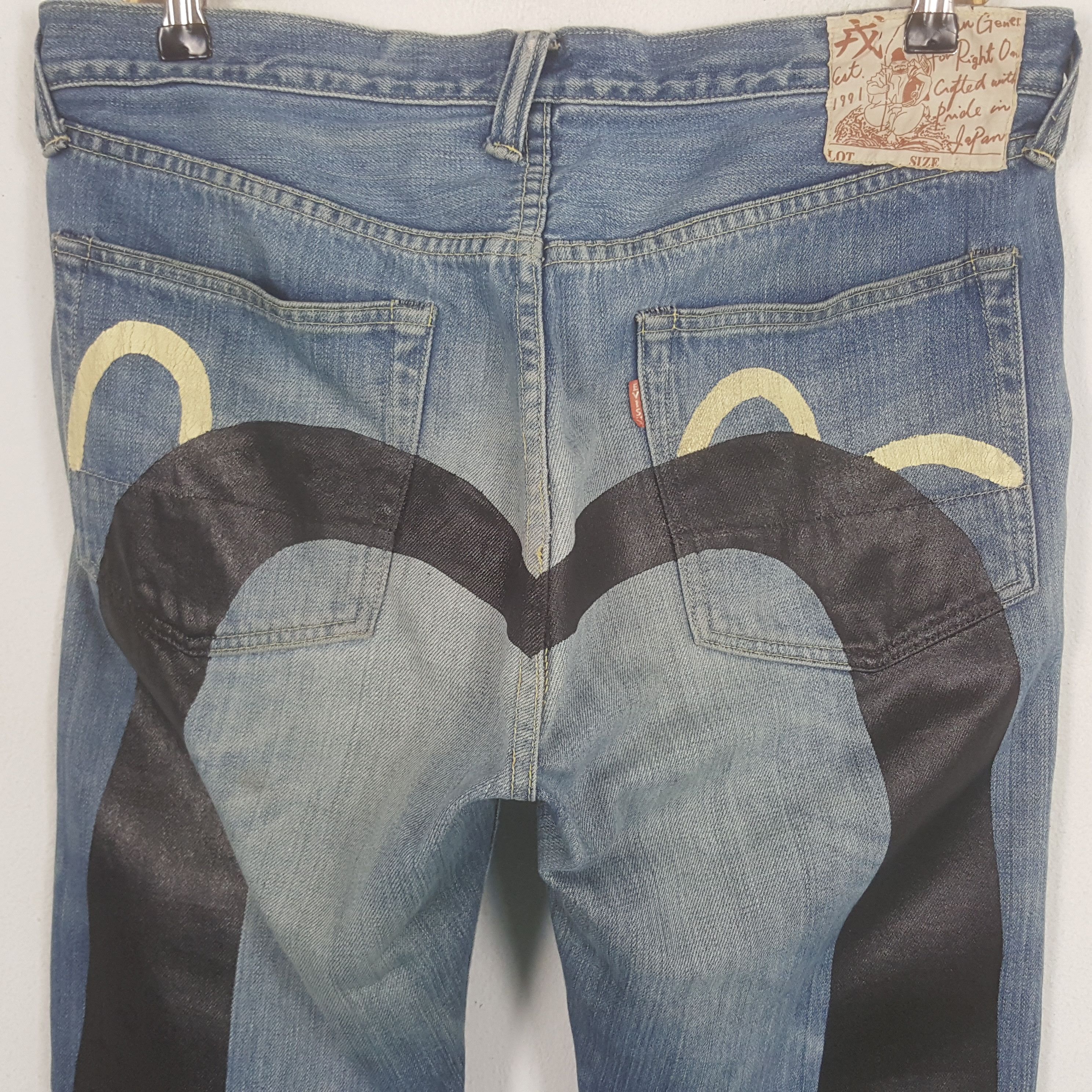 Evisu × Japanese Brand × Vintage Vintage Evisu Japanese Brand Daicock Custom Art Denim Size US 34 / EU 50 - 2 Thumbnail