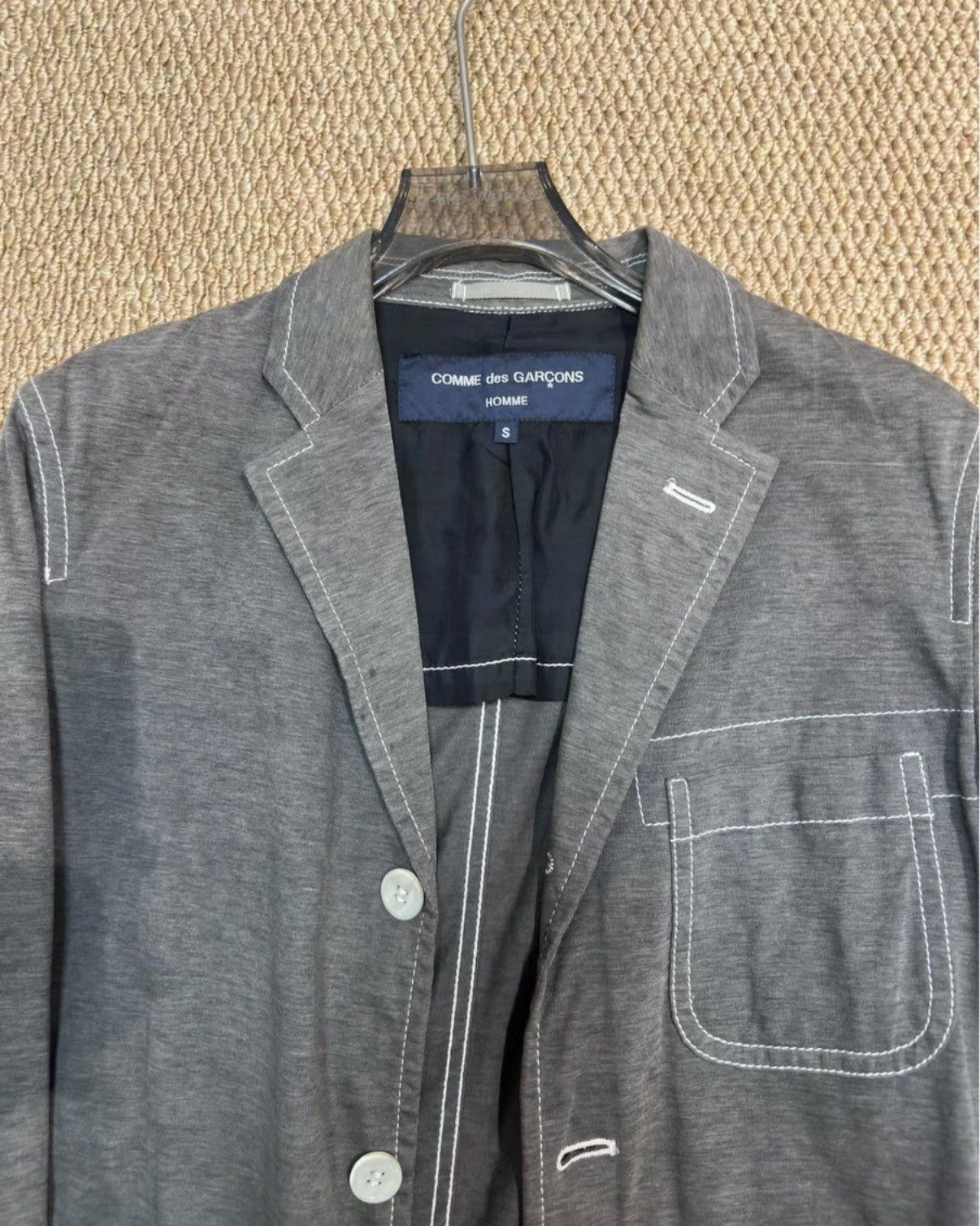 Comme des Garcons Homme Plus COMME des GARÇONS HOMME PLUS Cotton Blazer Jacket K23 Size US S / EU 44-46 / 1 - 2 Thumbnail