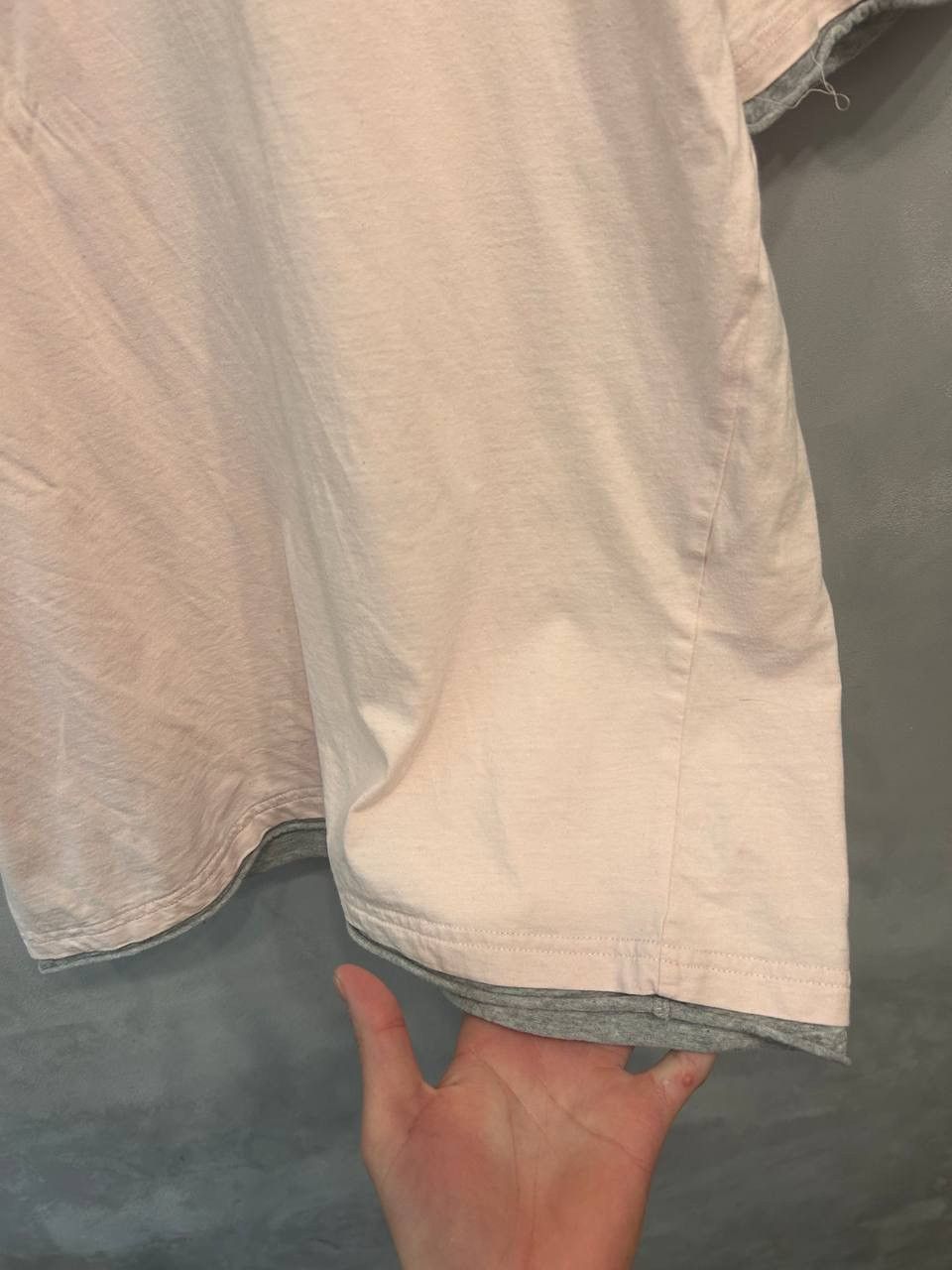 Vintage Yves Saint Laurent Pale Pink Tee Minimal Logo Rare Vintage Size M / US 6-8 / IT 42-44 - 5 Thumbnail