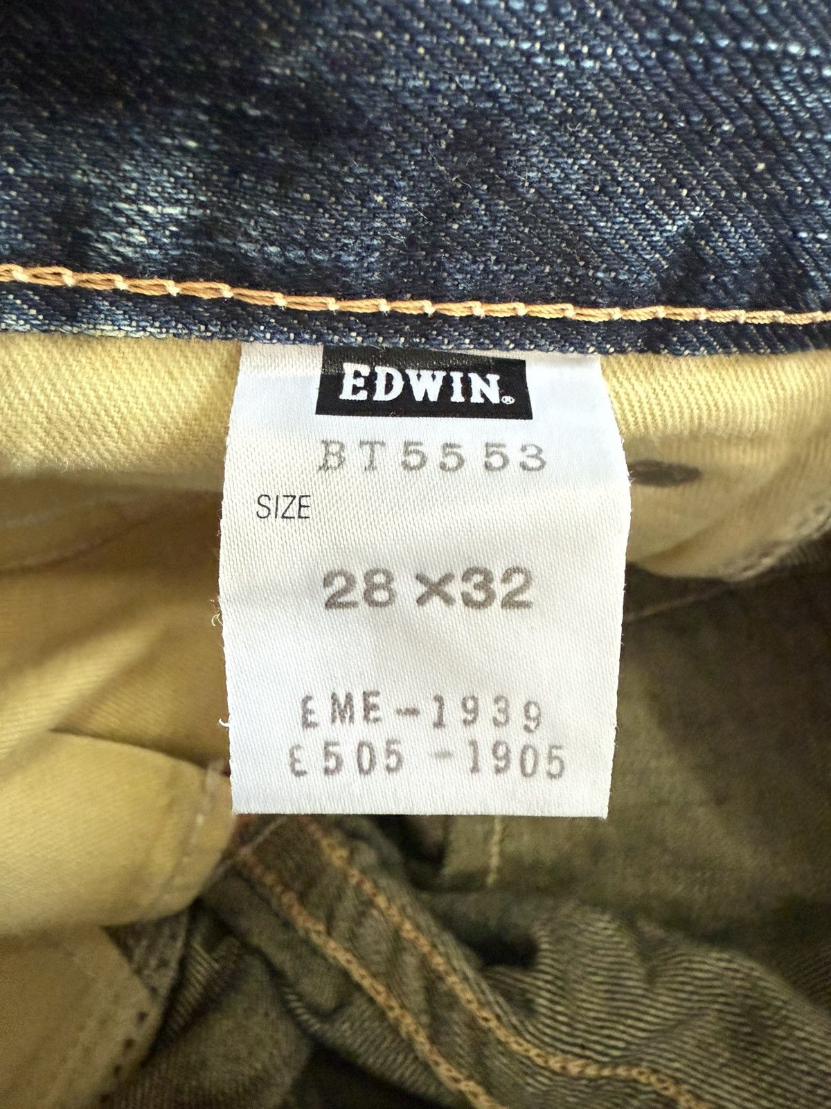Edwin × Japanese Brand × Vintage Edwin 503 Blue Trip Flared Wide Leg Cropped Jeans Size 30" / US 8 / IT 44 - 23 Thumbnail