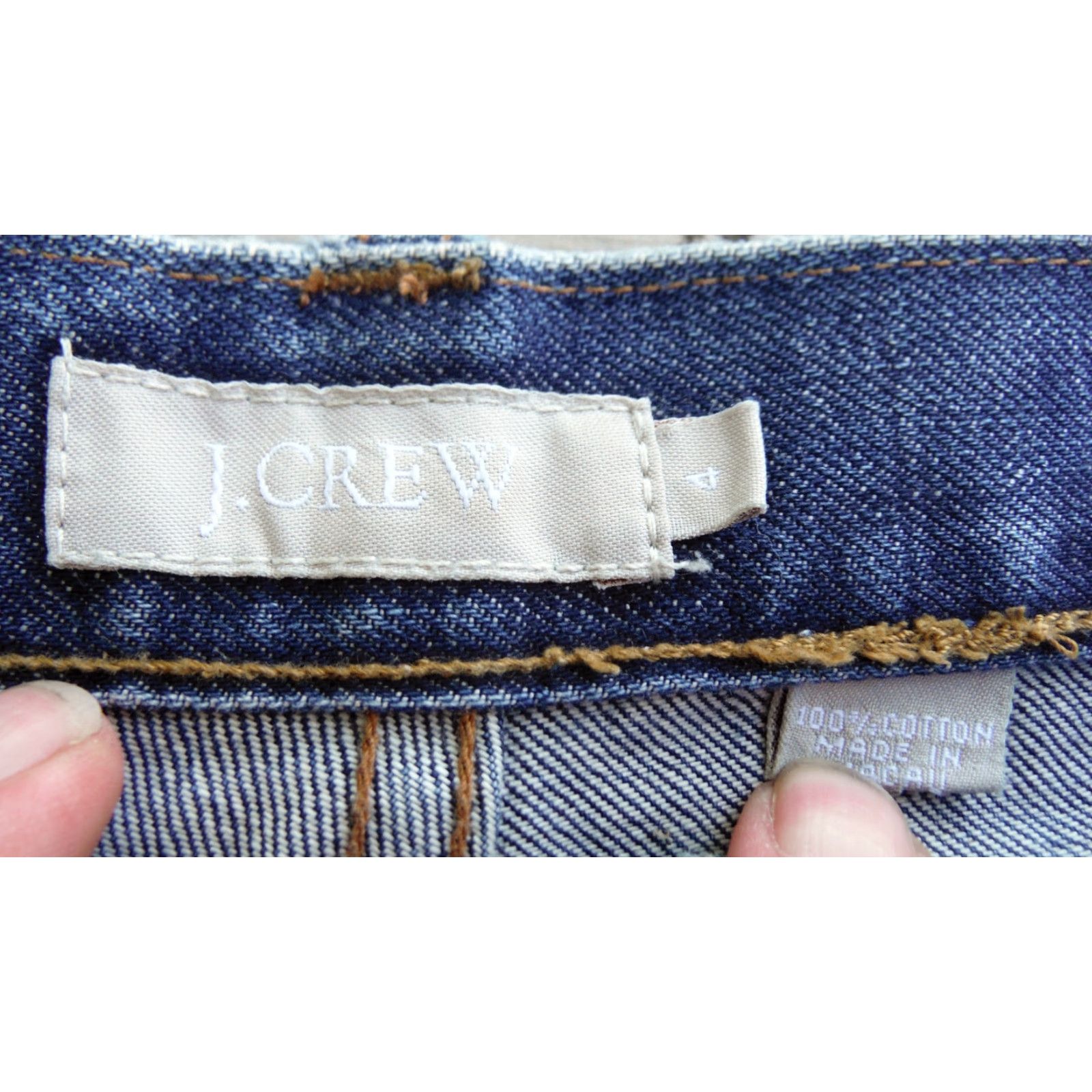 J.Crew VINTAGE J.CREW Denim Jeans Womens 29 30 Blue 90s 4 Flare Bell Bottom Low Rise Vintage Gift Evergreen Mens Size 29" - 3 Thumbnail