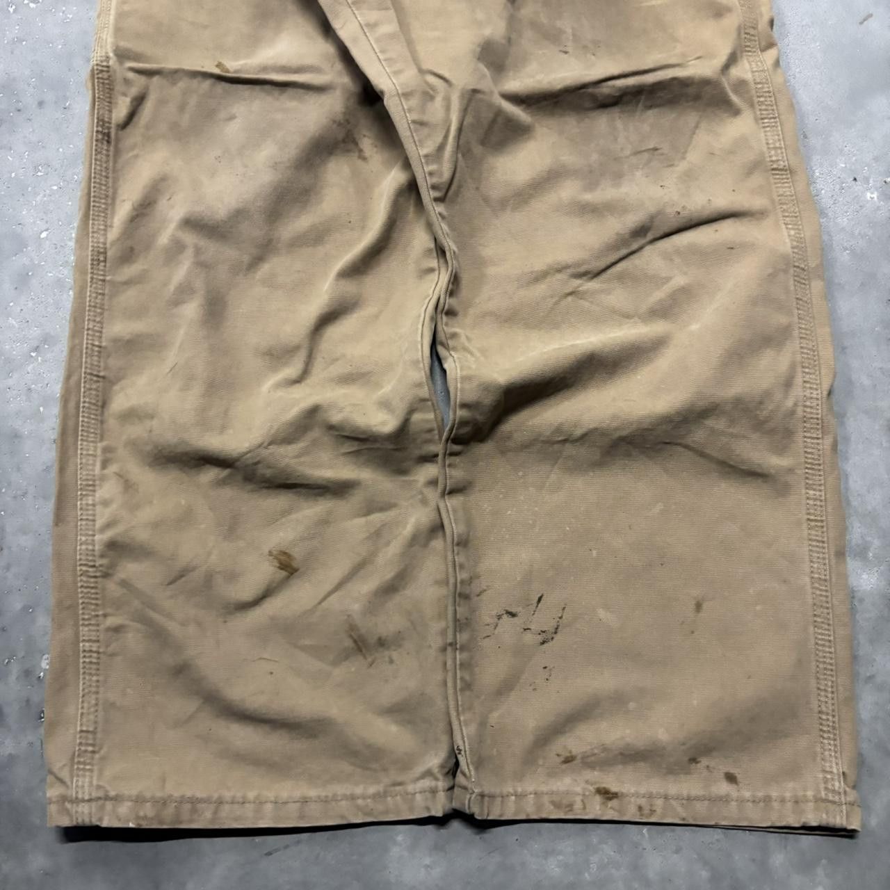 Japanese Brand × Vintage Crazy Vintage Y2K/2000s Baggy Khaki Skater Workwear Carpenter Pants! Size US 36 / EU 52 - 6 Thumbnail