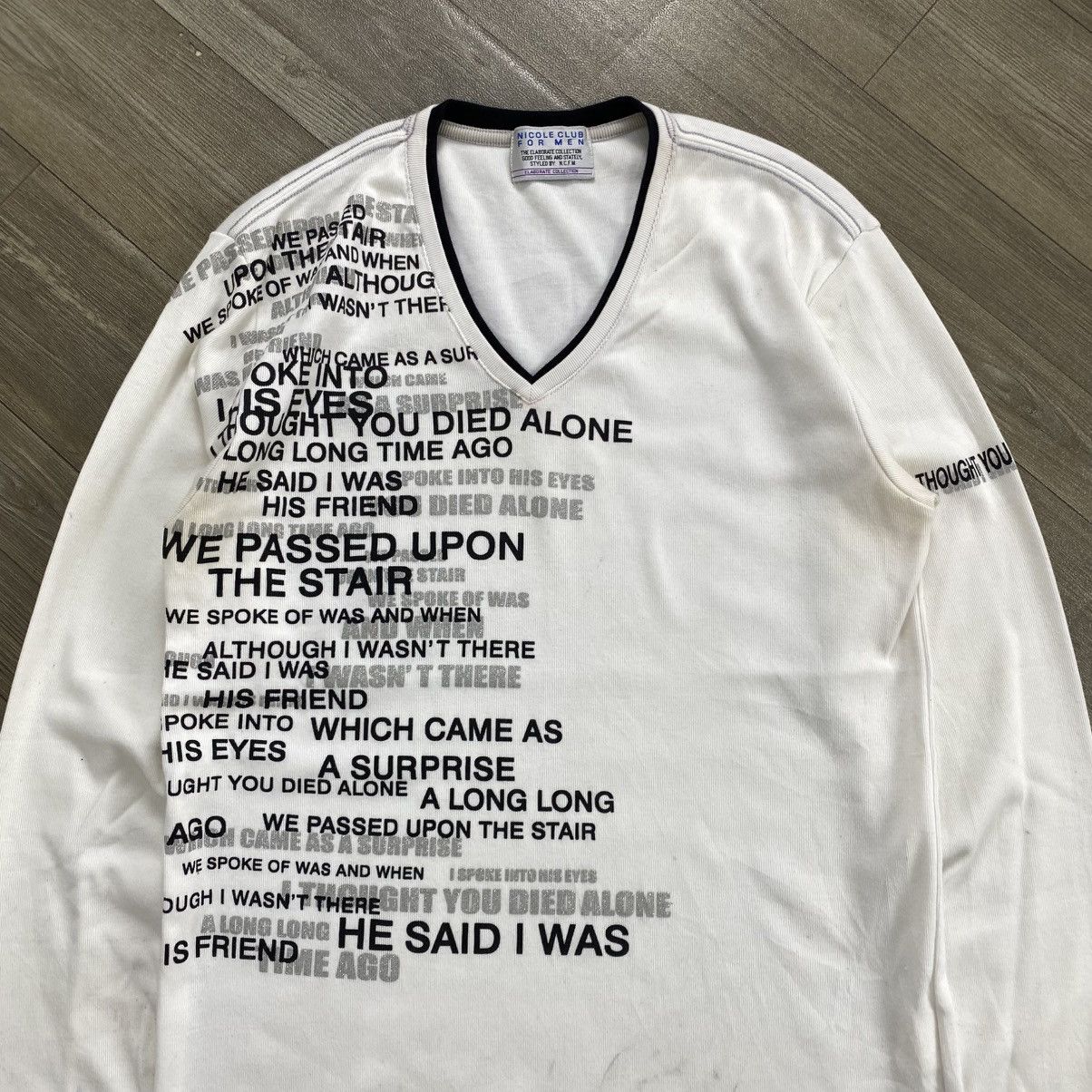 Japanese Brand 2000s Nicole Club Poem Ifsixwasnine Y2K Lgb Style Longsleeve Size US L / EU 52-54 / 3 - 2 Thumbnail