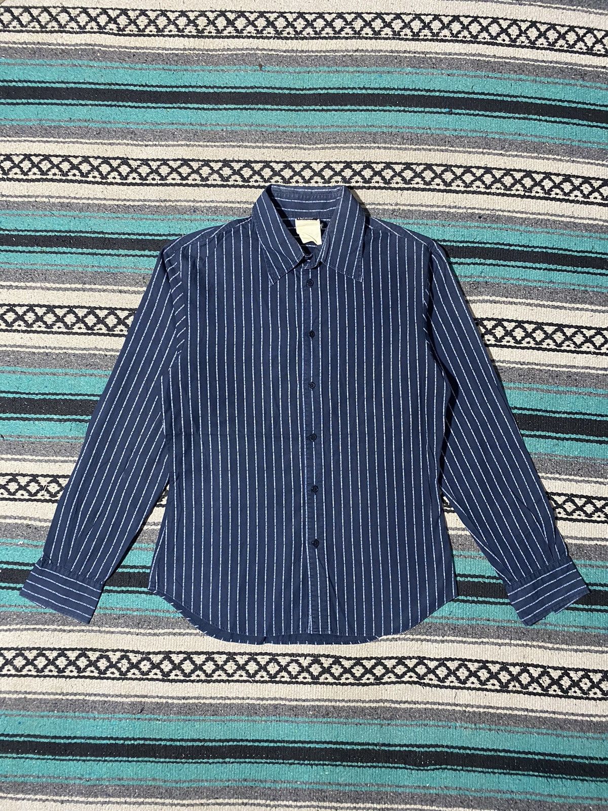 Dolce & Gabbana 2000s Dolce & Gabbana - Monogram Stripped Text Shirt Size US L / EU 52-54 / 3 - 1 Thumbnail