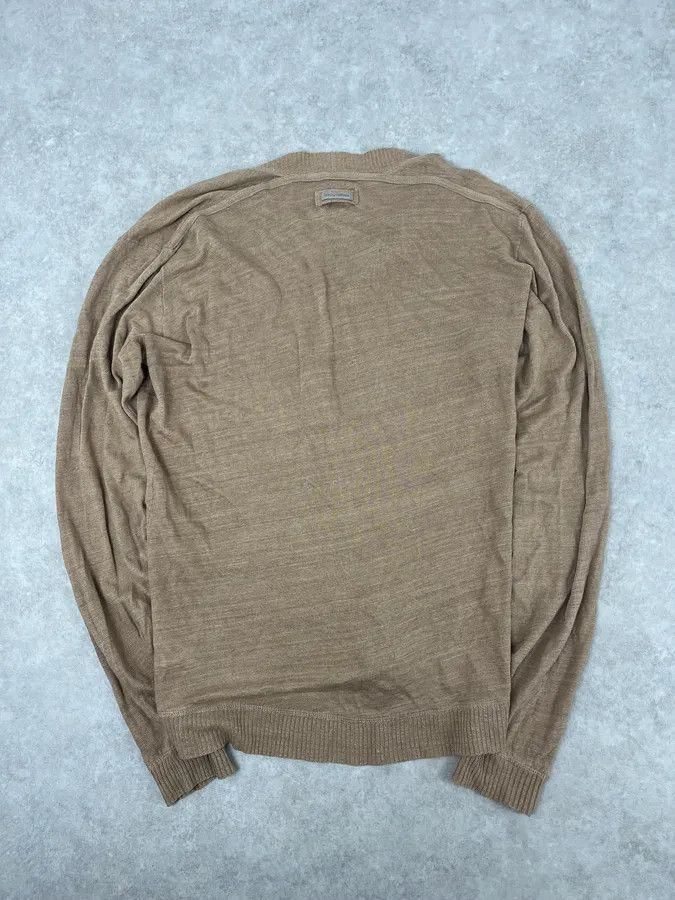 Dolce & Gabbana 2010s Dolce & Gabbana Beige Minimalist Cardigan Sweater Size US M / EU 48-50 / 2 - 6 Thumbnail