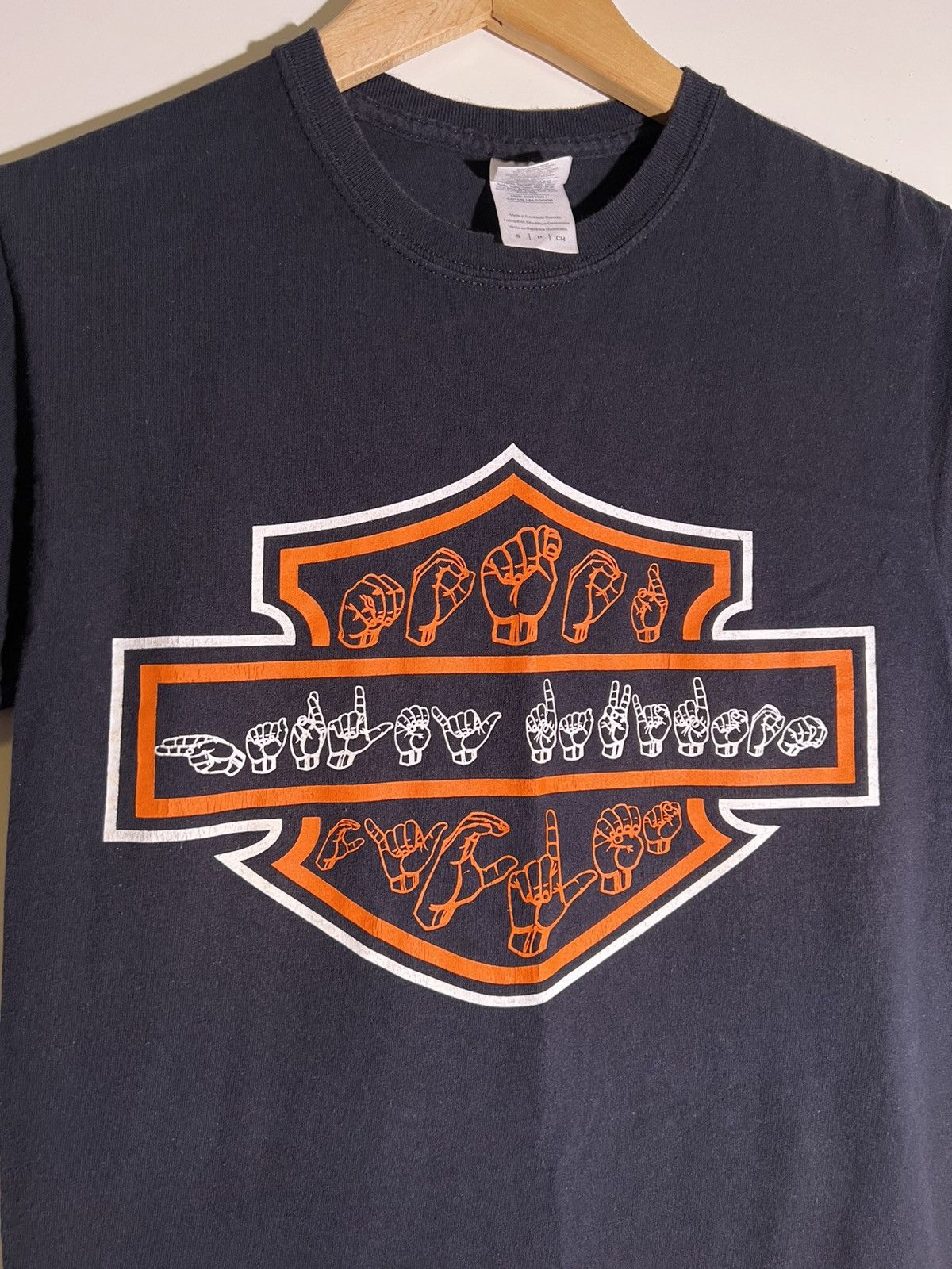 Vintage Y2K 2000’s VTG Vintage Harley Davidson ASL Sign Retro Shirt Size US S / EU 44-46 / 1 - 3 Thumbnail