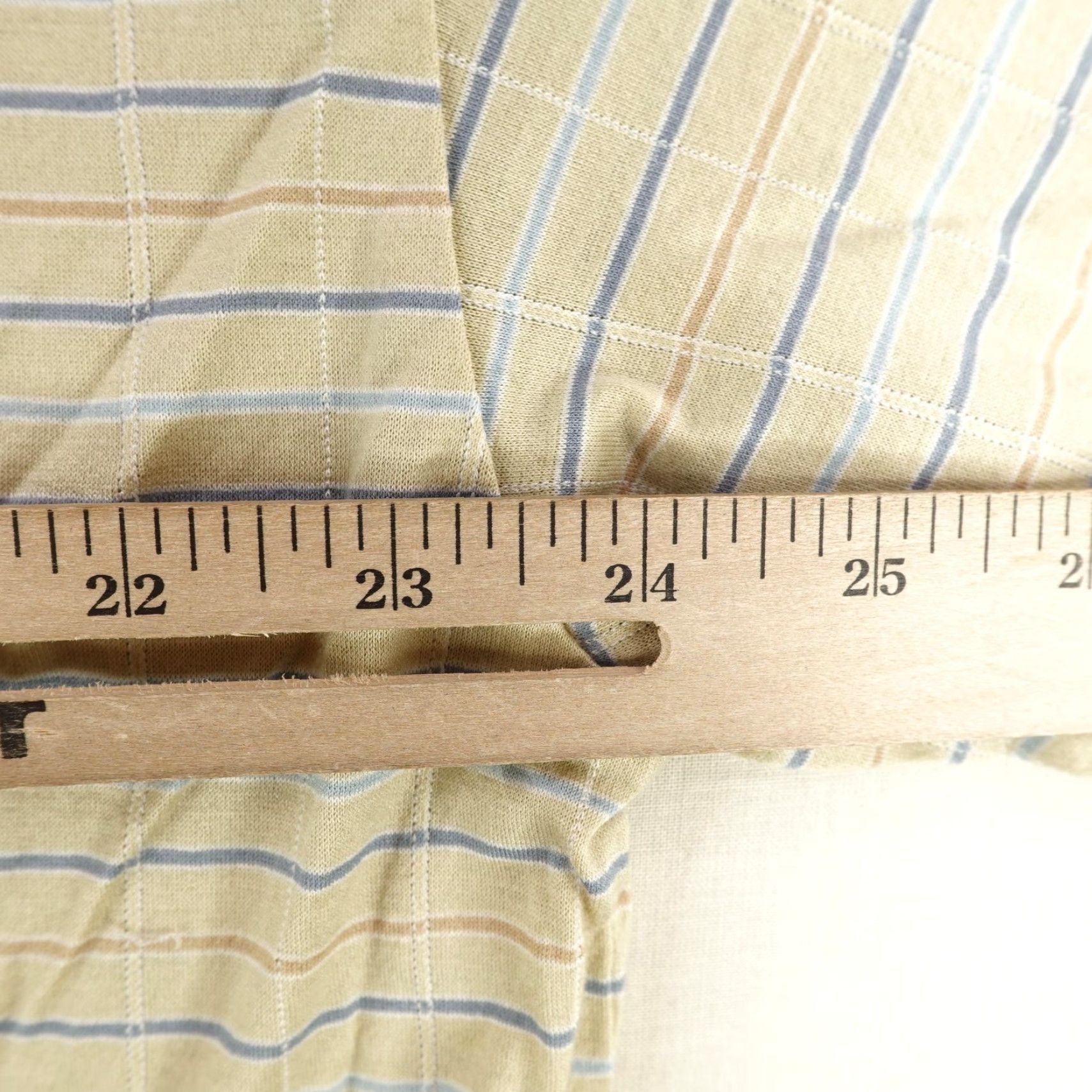 BUGATCHI Vintage Bugatchi Uomo Polo Shirt Mens Large Tan Plaid Performance Golf Cotton Size US L / EU 52-54 / 3 - 6 Thumbnail