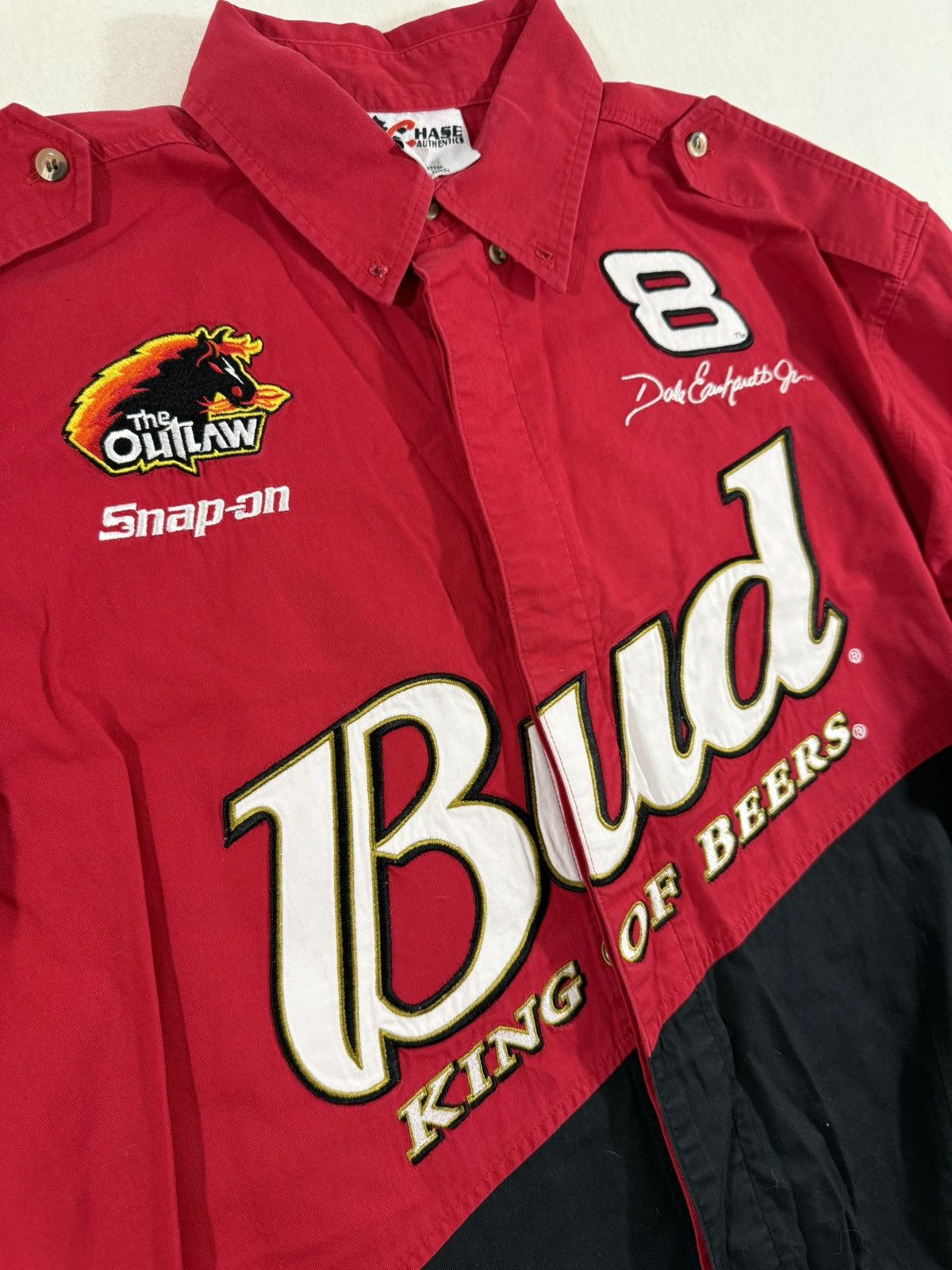 Other Dale Earnhardt Jr Budweiser Racing Shirt 🍺🏁 Size US L / EU 52-54 / 3 - 3 Thumbnail