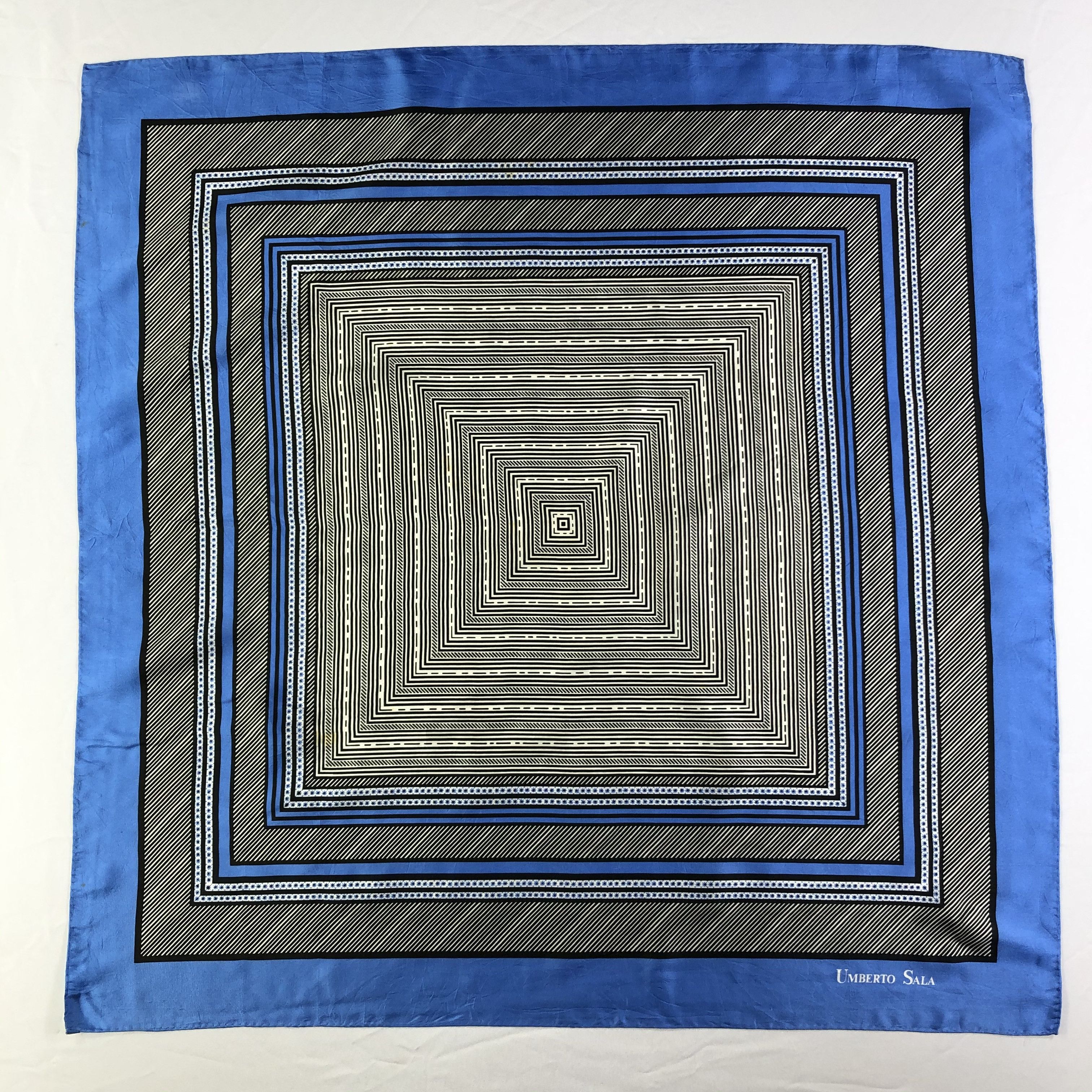 Vintage Vintage Umberto Sala Silk Scarf Size ONE SIZE - 2 Thumbnail