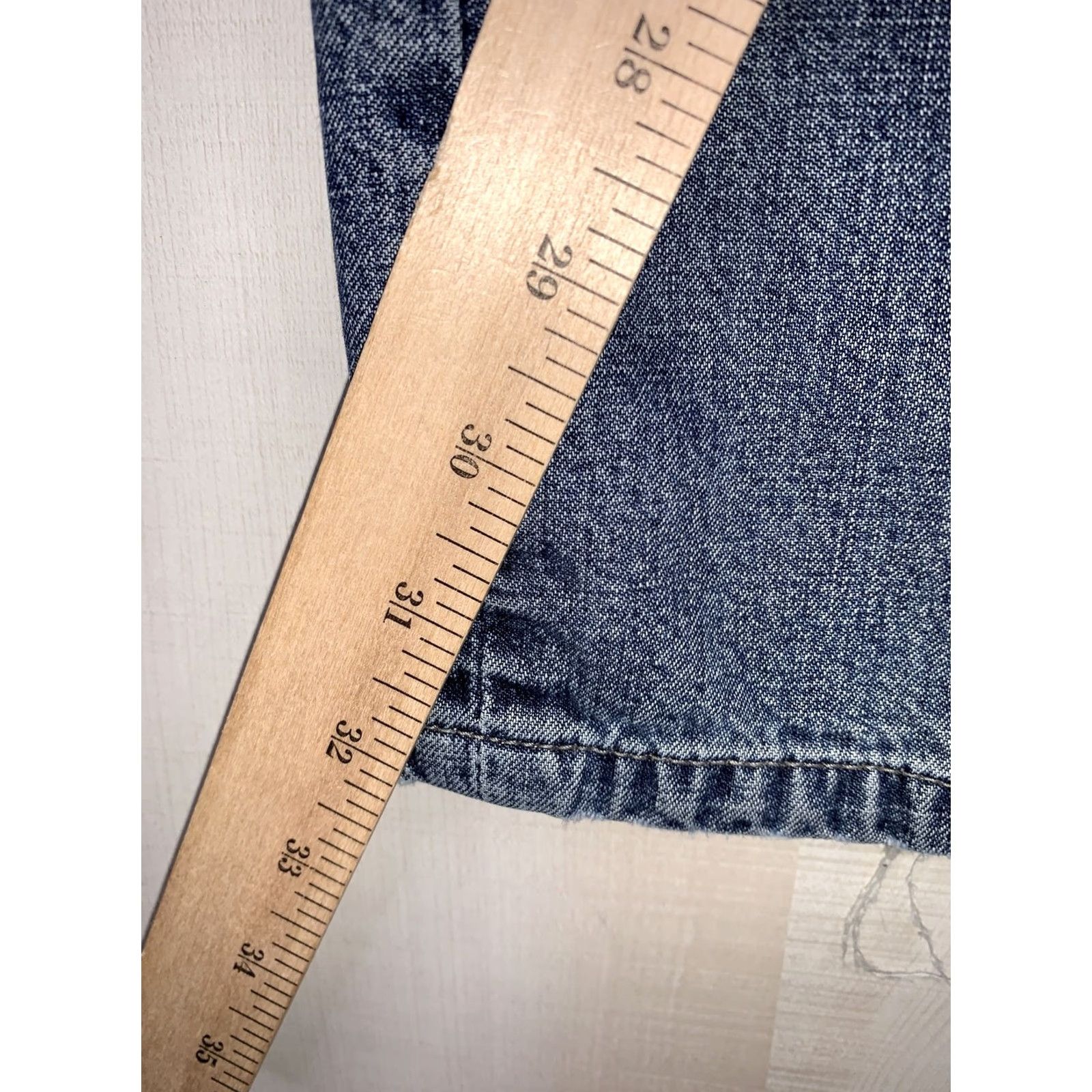 J.Crew J.CREW Jeans Mens 34x32 Straight Leg Denim Blue Regular Cotton Zip 34 in inseam 32 in Mens Jeans Size US 34 / EU 50 - 5 Thumbnail