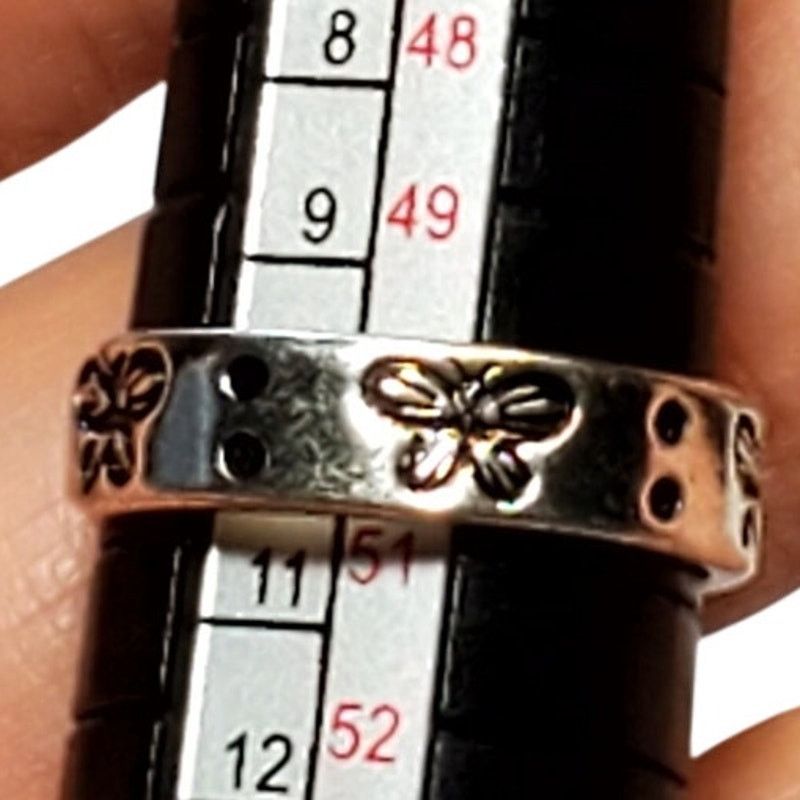 Other 925 Silver Butterfly Design Ring Sz 5.5 Unsigned Minimalist Size ONE SIZE - 4 Thumbnail