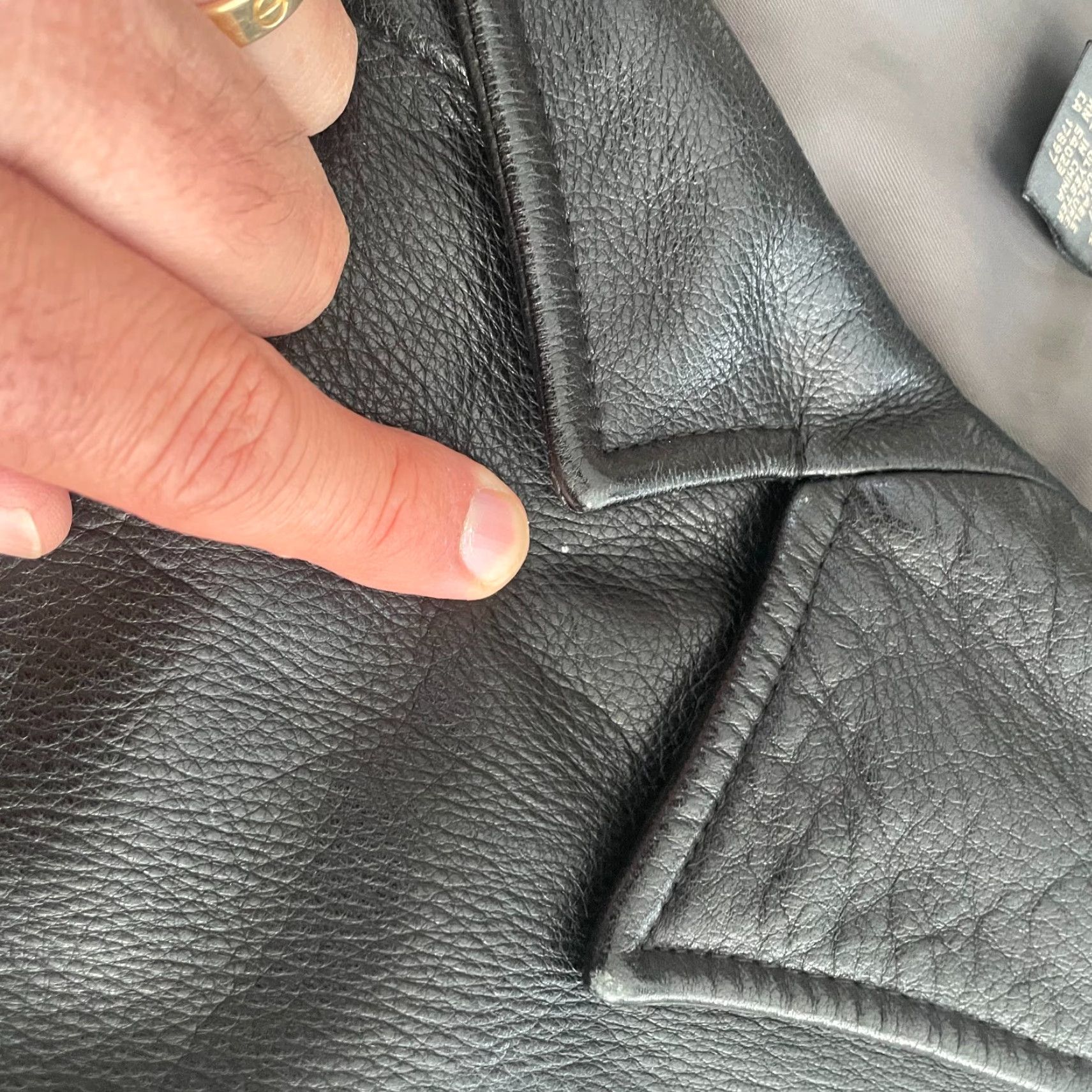 Banana Republic VINTAGE Banana Republic Over Coat Jacket Men XL Black Genuine Leather Button Up Size US XL / EU 56 / 4 - 3 Thumbnail