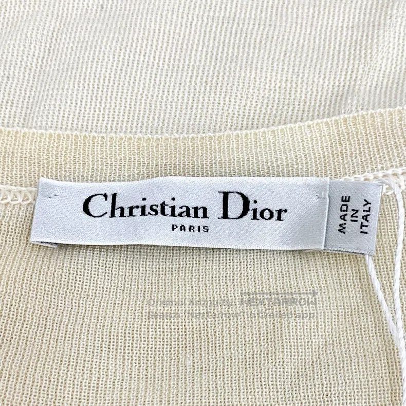 Dior Dior Beige bee embroidered cashmere round-neck long-sleeve Size M / US 6-8 / IT 42-44 - 5 Thumbnail