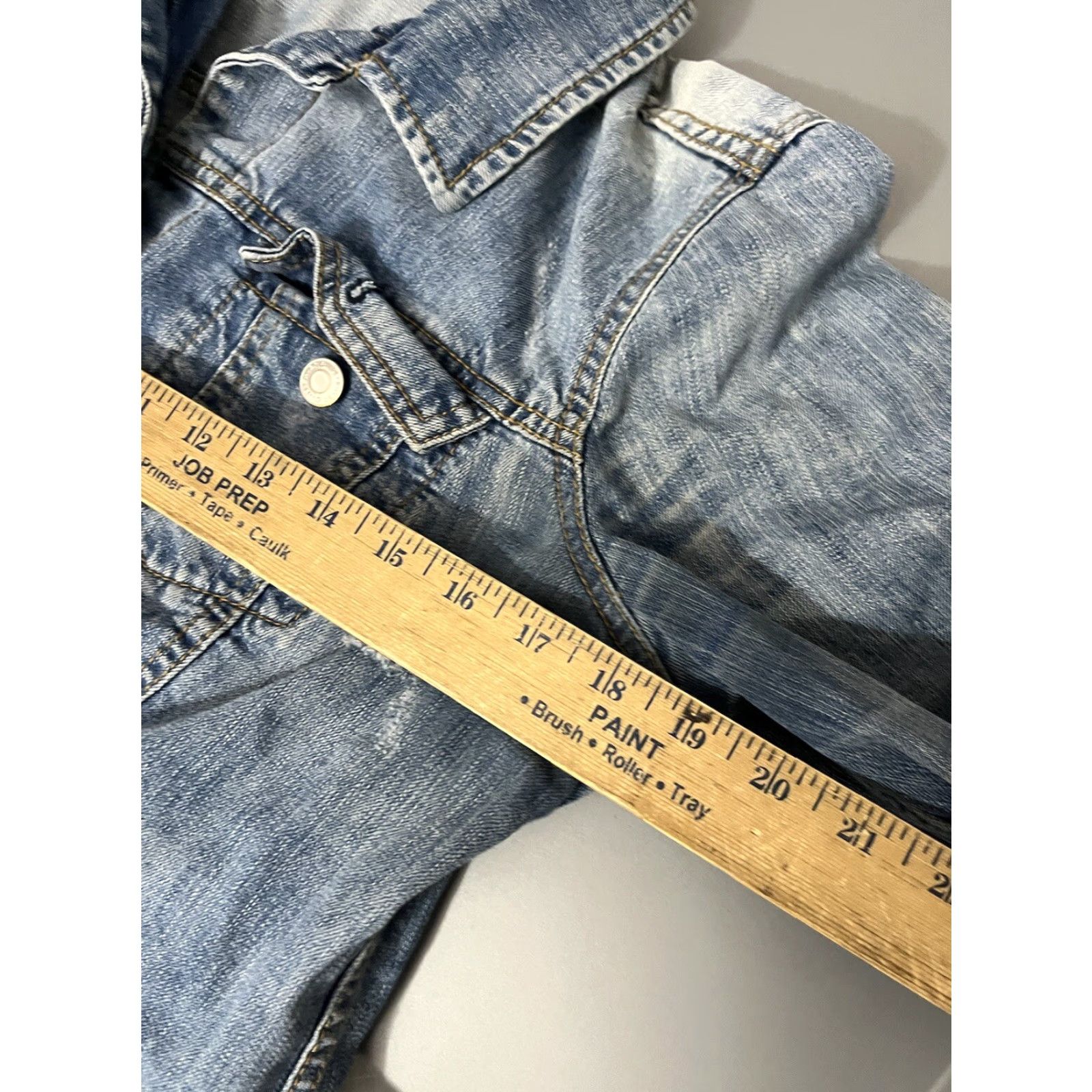 Mango Mango | Denim Jacket | Size L | Blue | Pocketed | Women's | Jacket | Distressed Size 36" / US 14 / IT 50 - 5 Thumbnail