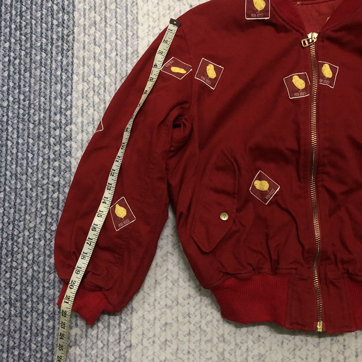 Japanese Brand × Pink House × Vintage Rare Vintage Pink House ‘Chick’ Monogram Bomber Jacket Size US L / EU 52-54 / 3 - 12 Thumbnail