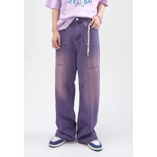 Japanese Brand Gradient Straight Denim Pant Size US 32 / EU 48 - 2 Thumbnail