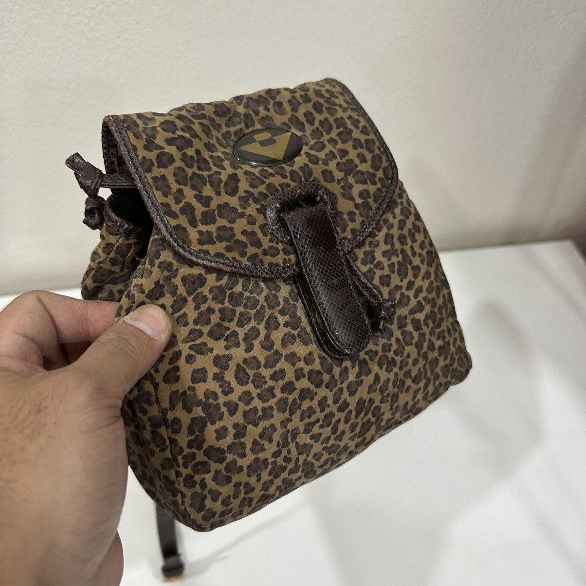 Bottega Veneta ‼️LASTDROP‼️VINTAGE BOTTEGA VENETA LEOPARD PRINT MINI BACKPACK Size ONE SIZE - 5 Thumbnail