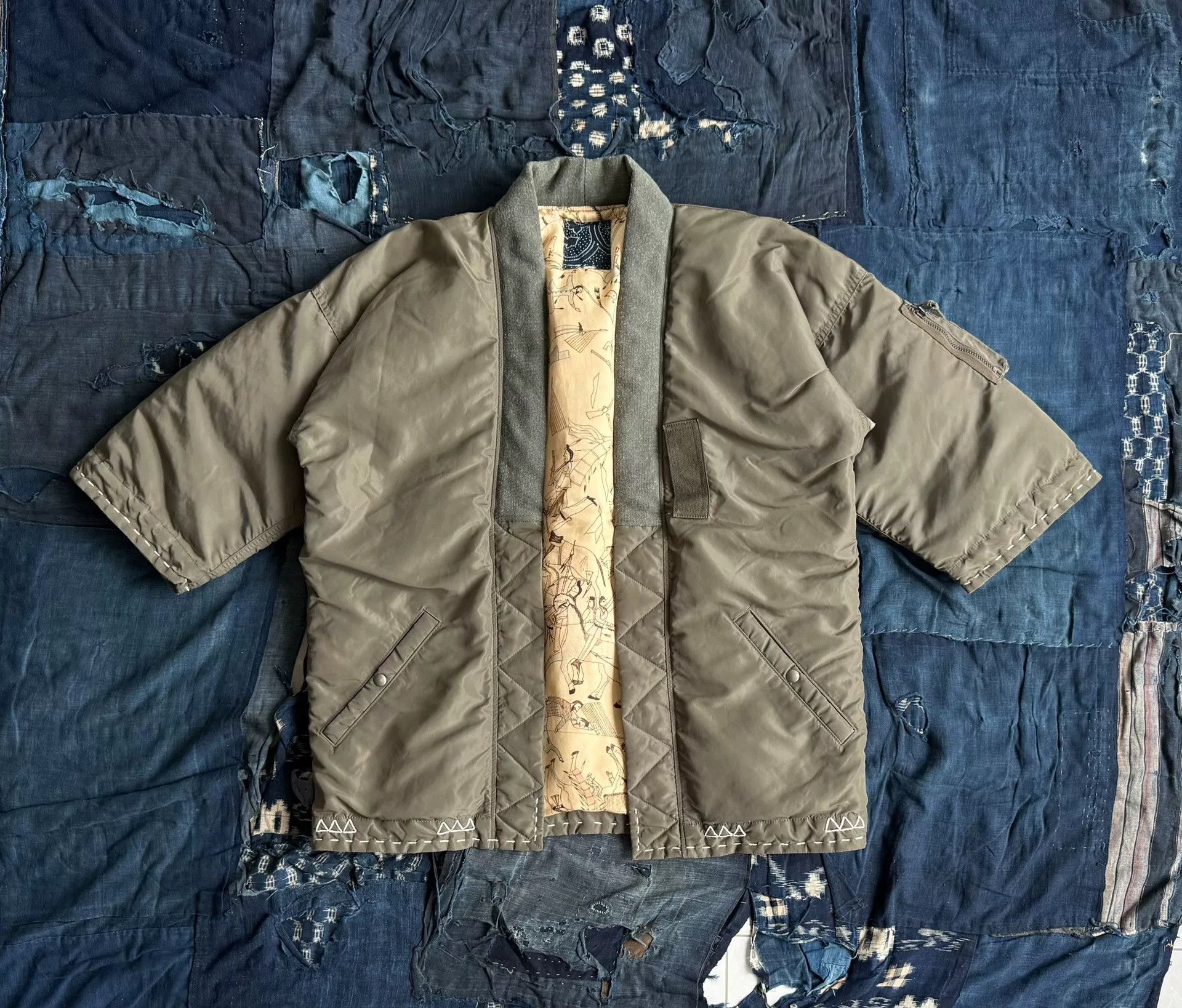 Visvim VISVIM SANJURO Kimono Down Jacket Size US S / EU 44-46 / 1 - 1 Thumbnail