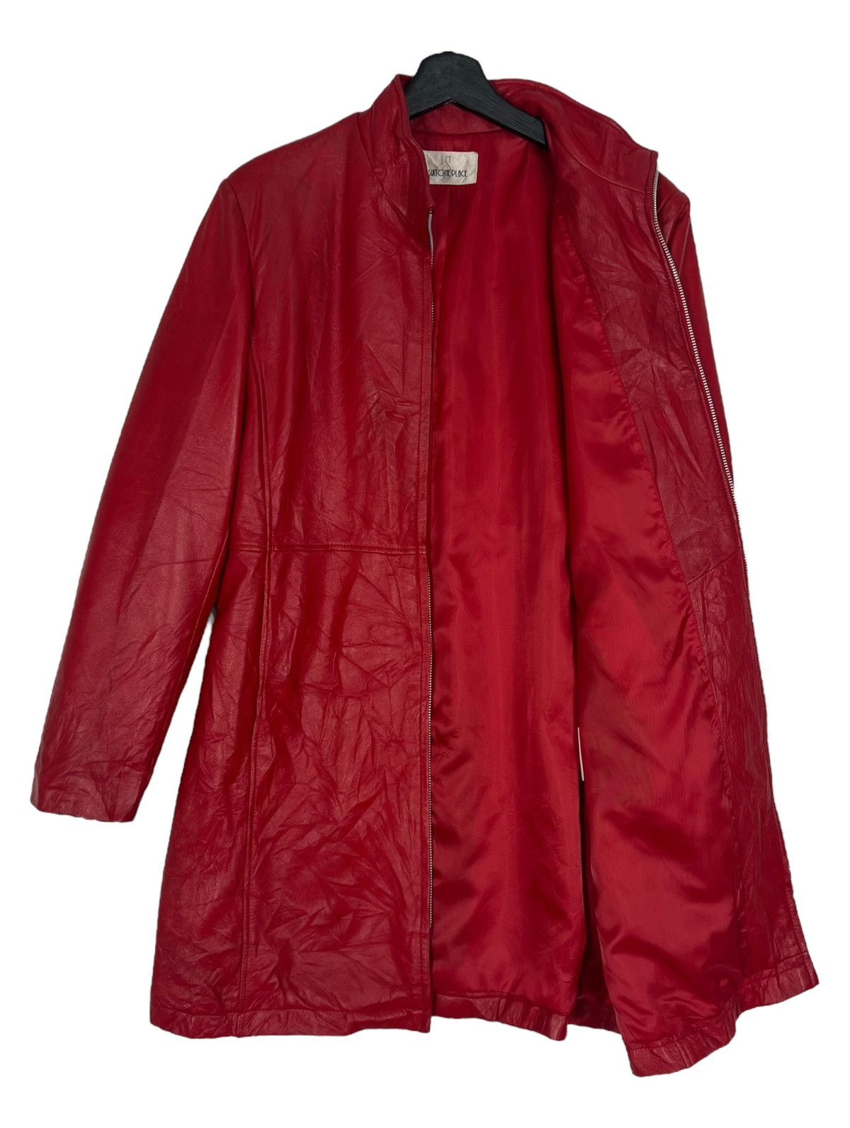 Designer × Genuine Leather × Japanese Brand Vintage Sixt One Place Long Leather Jacket Size M / US 6-8 / IT 42-44 - 3 Thumbnail