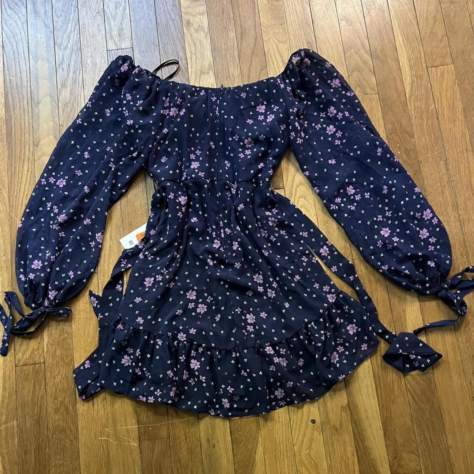Other NWT B Darlin Navy floral fit + flare dress Size M / US 6-8 / IT 42-44 - 5 Thumbnail