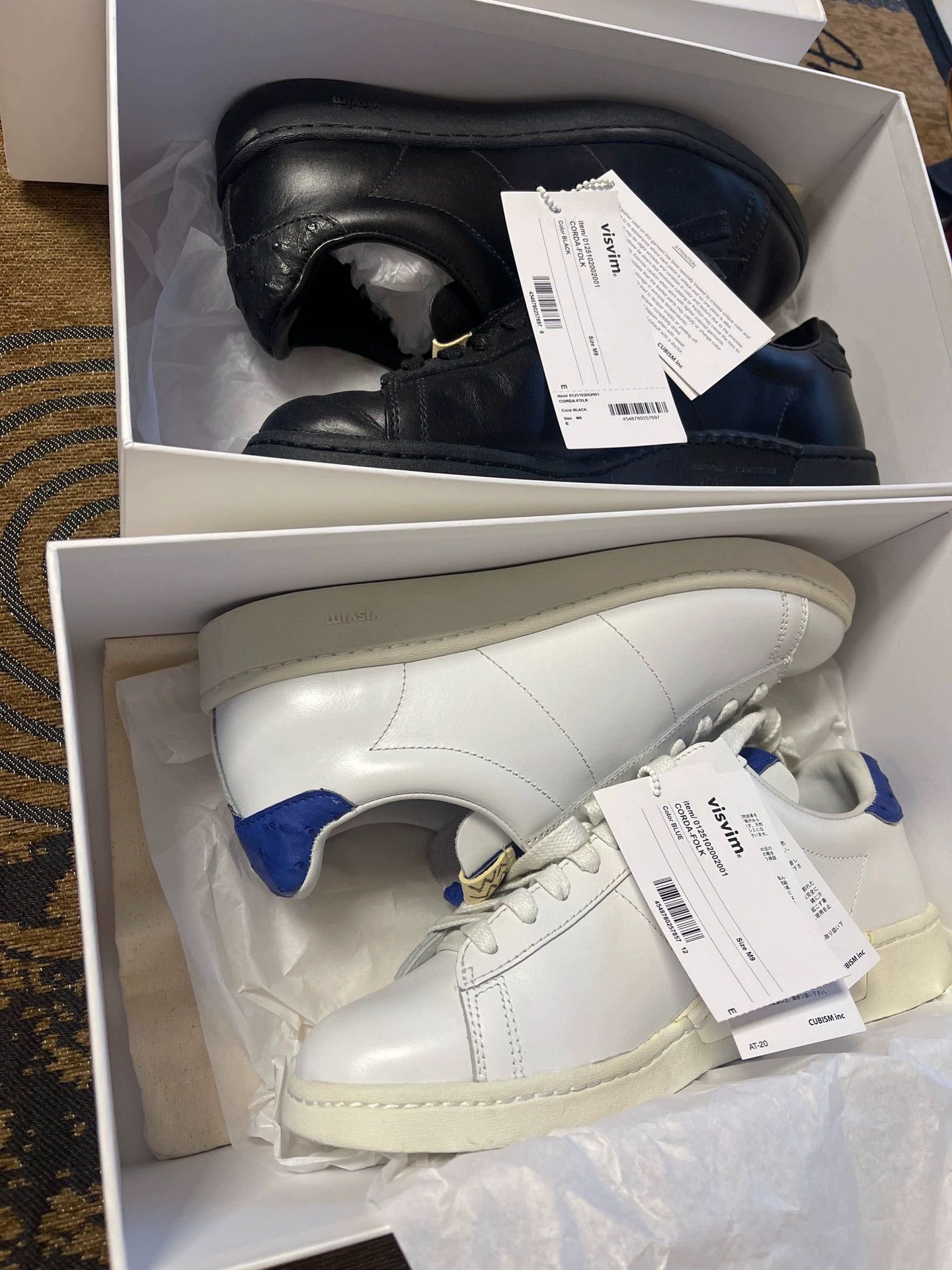 Visvim VISVIM CORDA LO-FOLK 25SS US9 White/Black Worn 1x Size US 9 / EU 42 - 1 Thumbnail