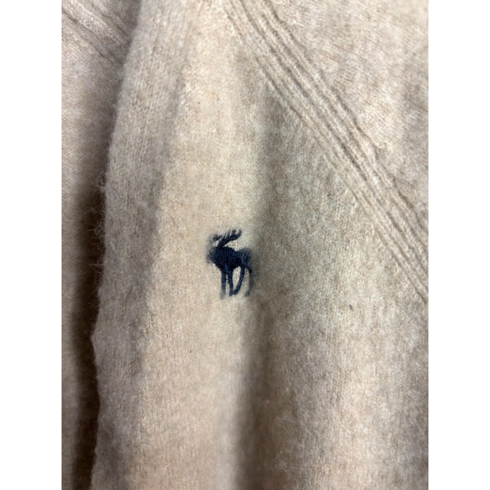 Abercrombie & Fitch Abercrombie & Fitch Cardigan Womens Small Beige Cashmere Open Front Pockets Size S / US 4 / IT 40 - 4 Thumbnail