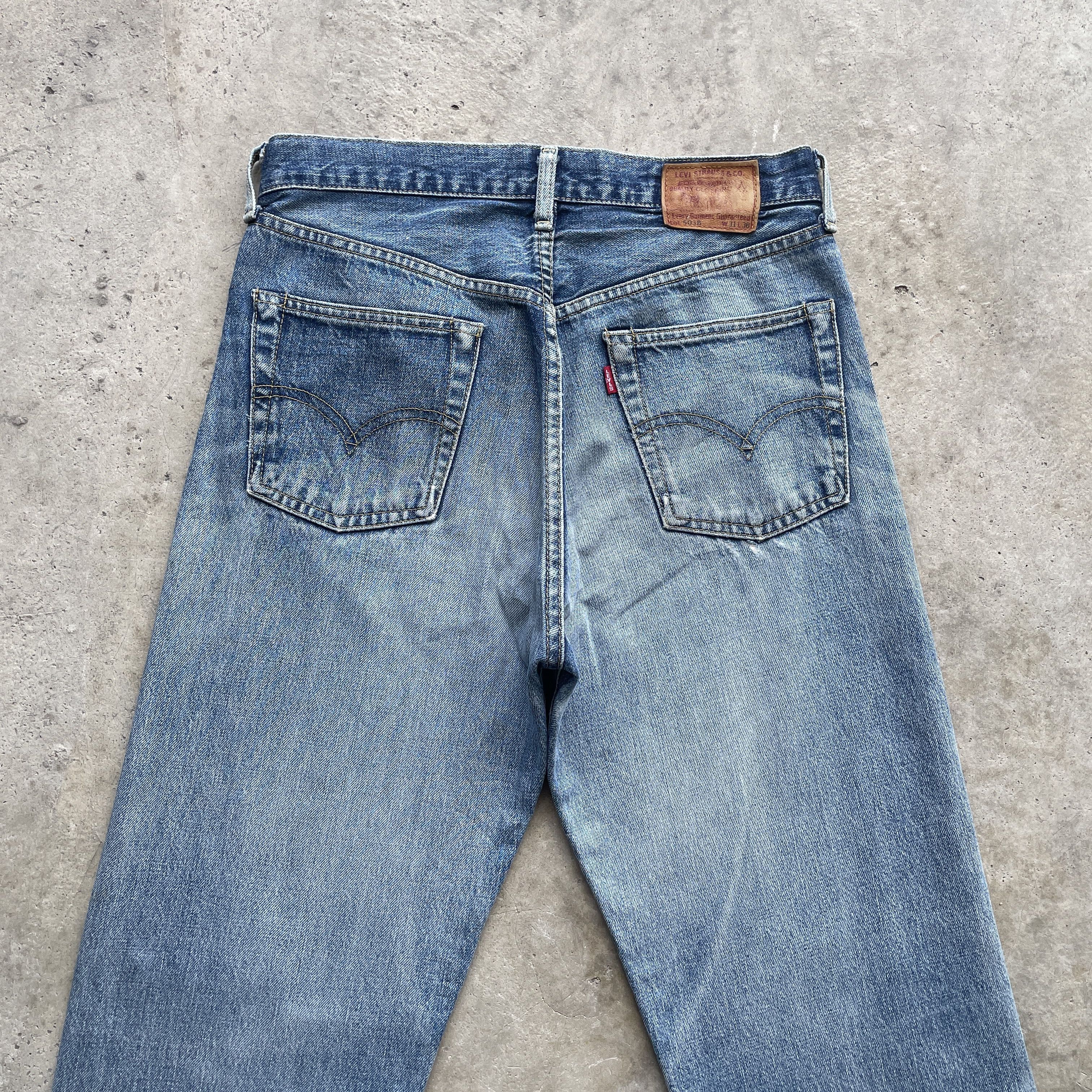 Levi's VINTAGE LEVI’S 503B FADED JEANS REDLINE DISTRESSED PANTS W30 Size US 30 / EU 46 - 13 Thumbnail