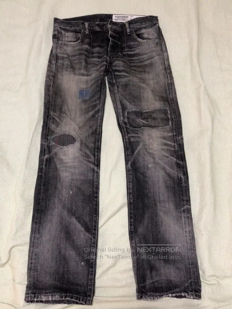Neighborhood Neighborhood size M 15AW Quiet Patch Black Denim King Size US 27 - 1 Thumbnail