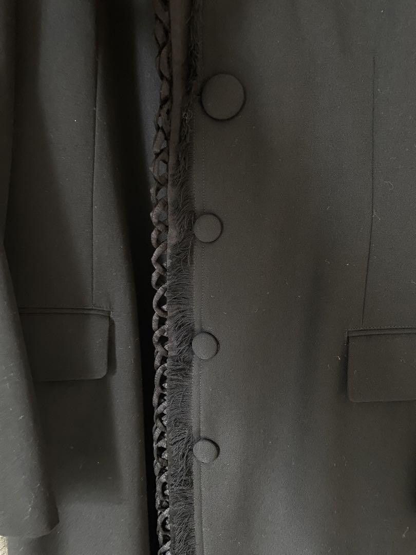 Yohji Yamamoto YOHJI YAMAMOTO pour homme06AW silk fringe coat Size US M / EU 48-50 / 2 - 5 Thumbnail
