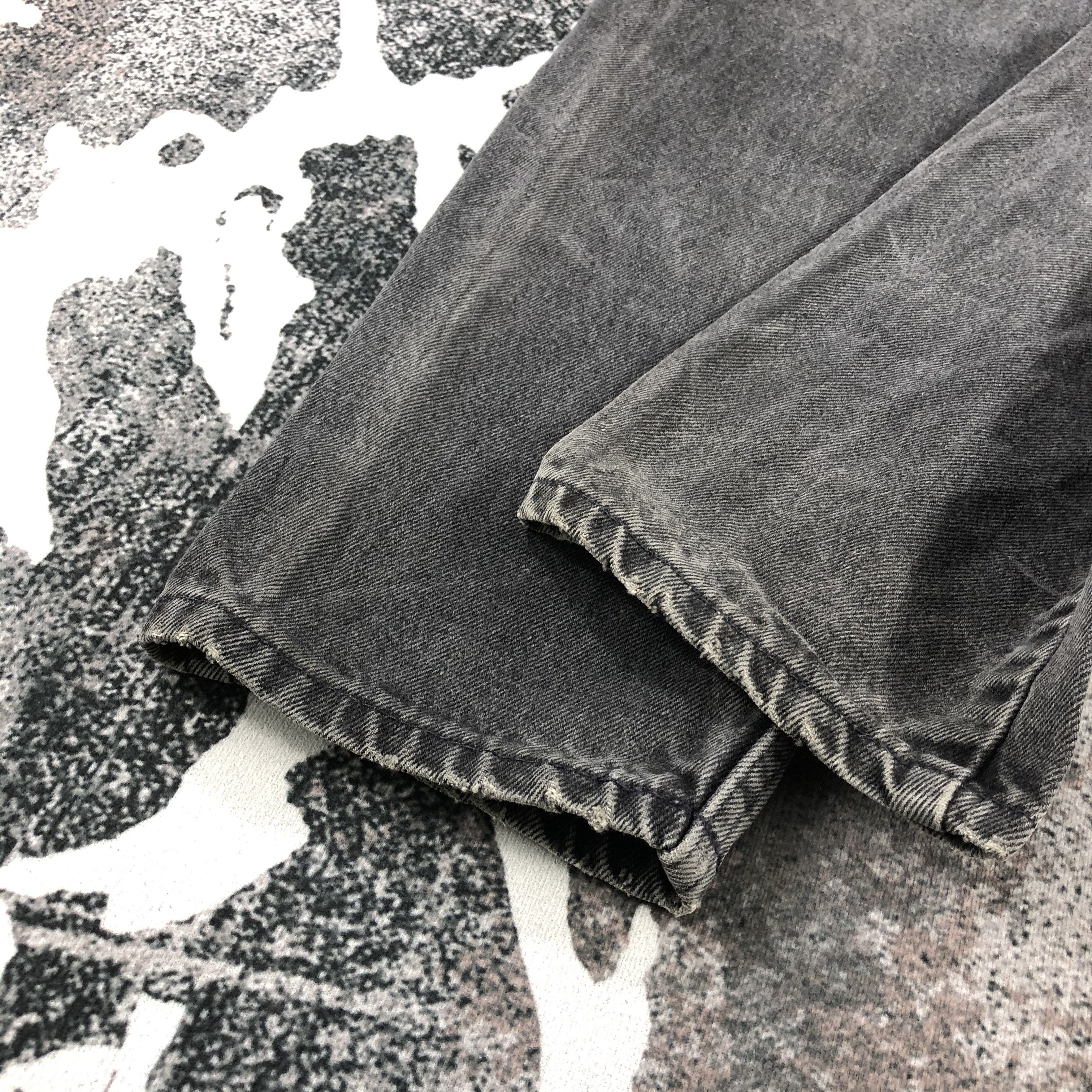 Levi's Vintage 90s Levis 550 Jeans Distress Black Denim KJ901 Size US 29 - 6 Thumbnail
