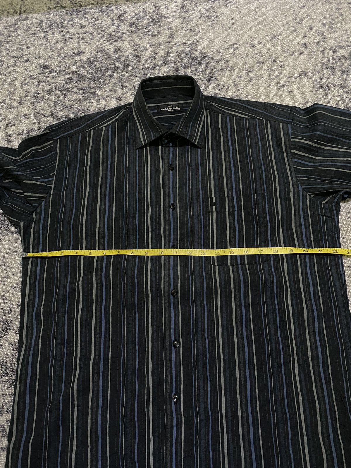 Balenciaga Vintage Balenciaga button ups striped shirt Size US L / EU 52-54 / 3 - 11 Thumbnail