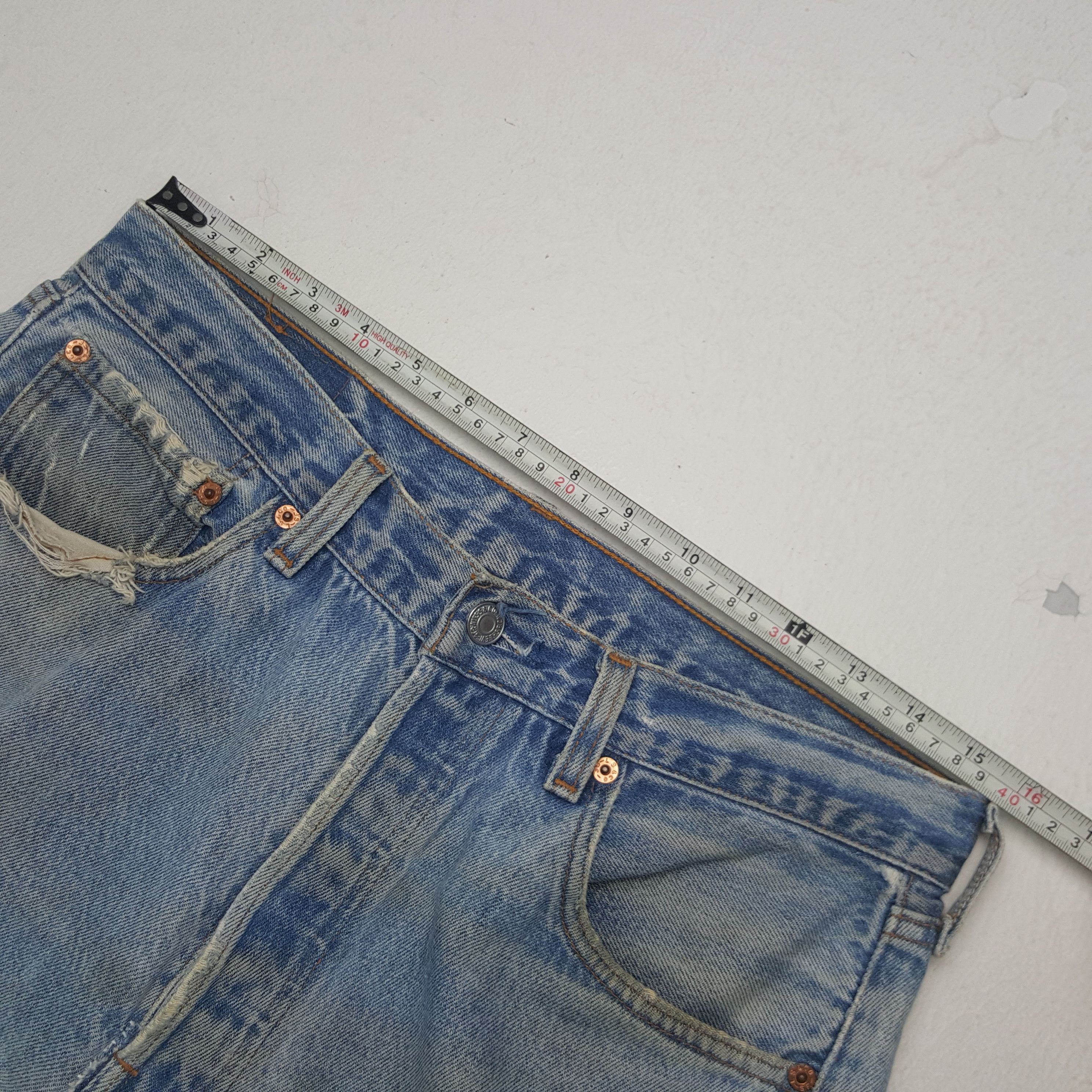 Levi's × Vintage Vintage Levi's USA Distressed Style Denim Jeans Size US 31 - 7 Thumbnail