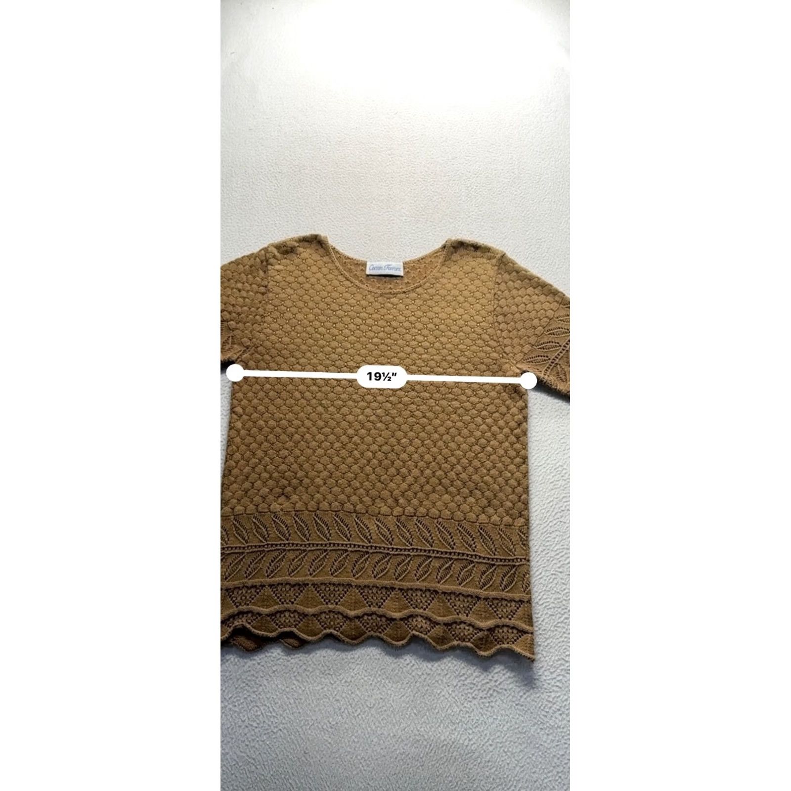 Forever 21 VINTAGE Cotton Forever Knit Top S Womens Brown XS? Size S / US 4 / IT 40 - 6 Thumbnail