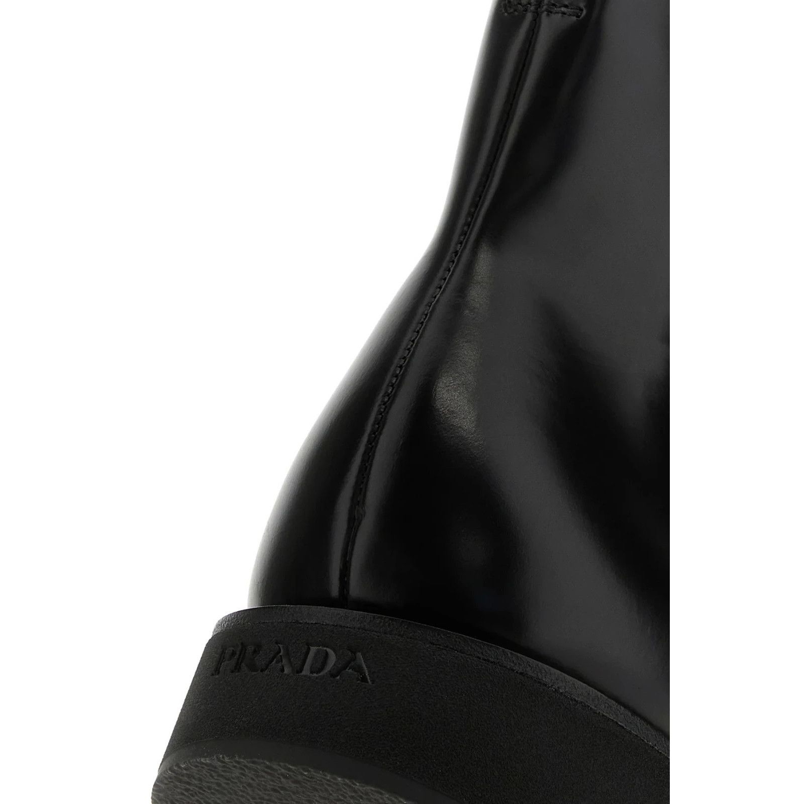 Prada PRADA Black Leather Ankle Boots New & Authentic (Men's size: Size US 10 / EU 43 - 4 Thumbnail