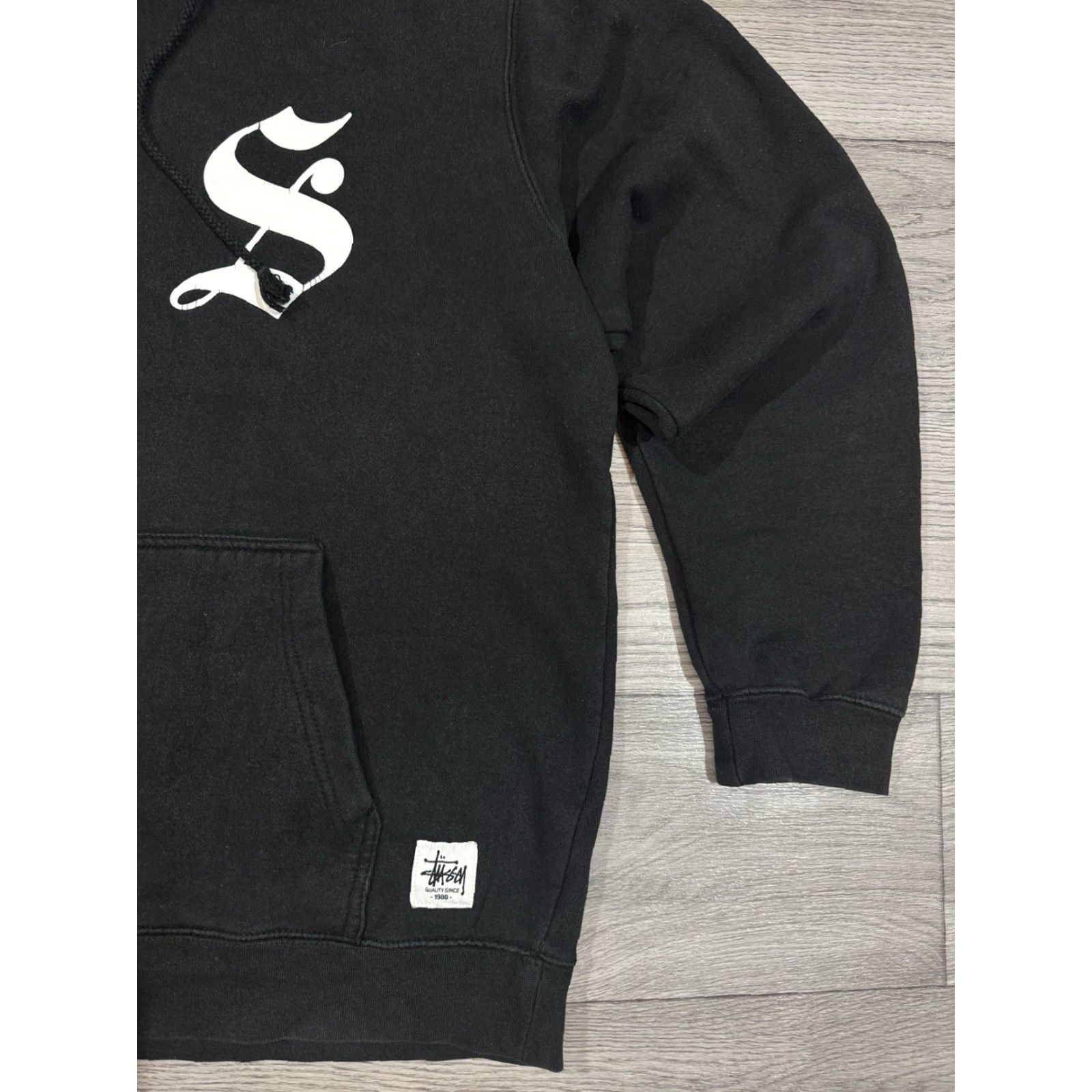 Logo 7 VINTAGE Stussy Crew Logo Black Hoodie Mens Large Sz Large Pullover Streetwear Logo 90s Decade Mens Size US L / EU 52-54 / 3 - 7 Thumbnail