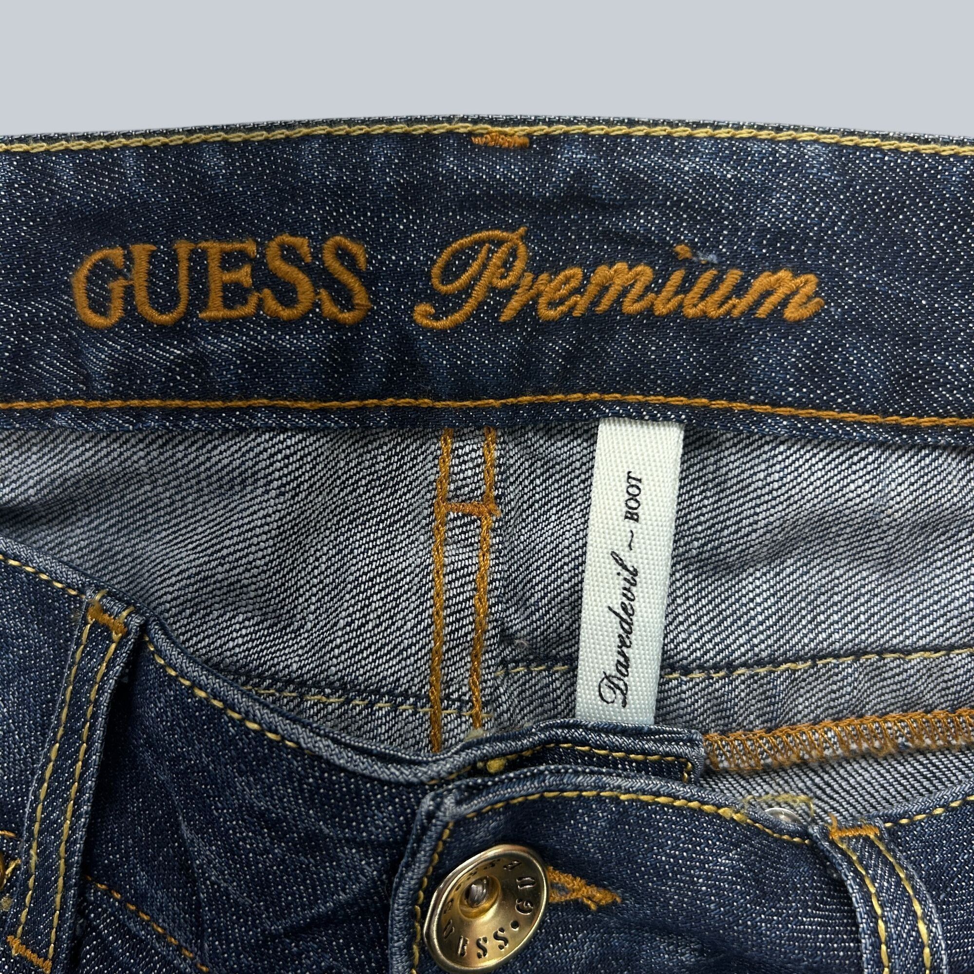 Guess Guess Premium Y2K Vintage Womens Flared Blue Denim Jeans 31 Size 31" - 10 Thumbnail