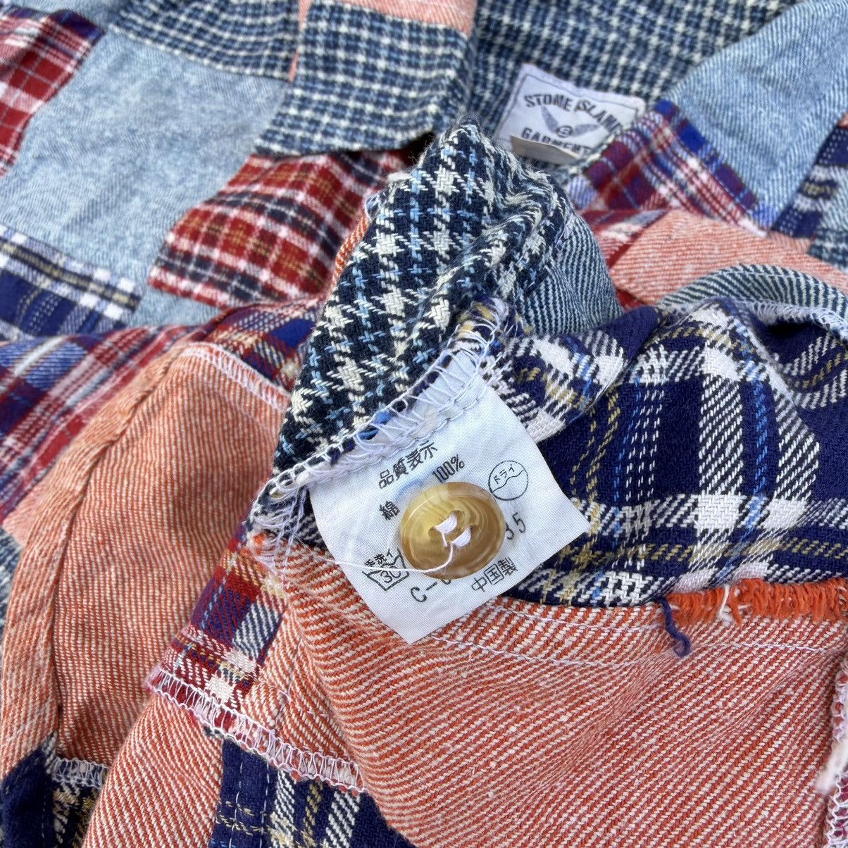 Stone Island Vintage Stone Island Garments Patchwork collar shirt Size US L / EU 52-54 / 3 - 7 Thumbnail
