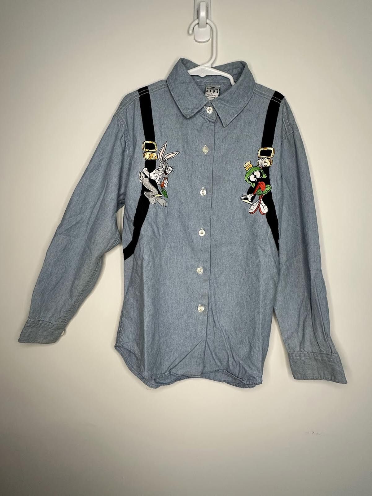 Warner Bros Warner Bros. Kids Denim Button Down - Sz. L Size US L / EU 52-54 / 3 - 1 Thumbnail
