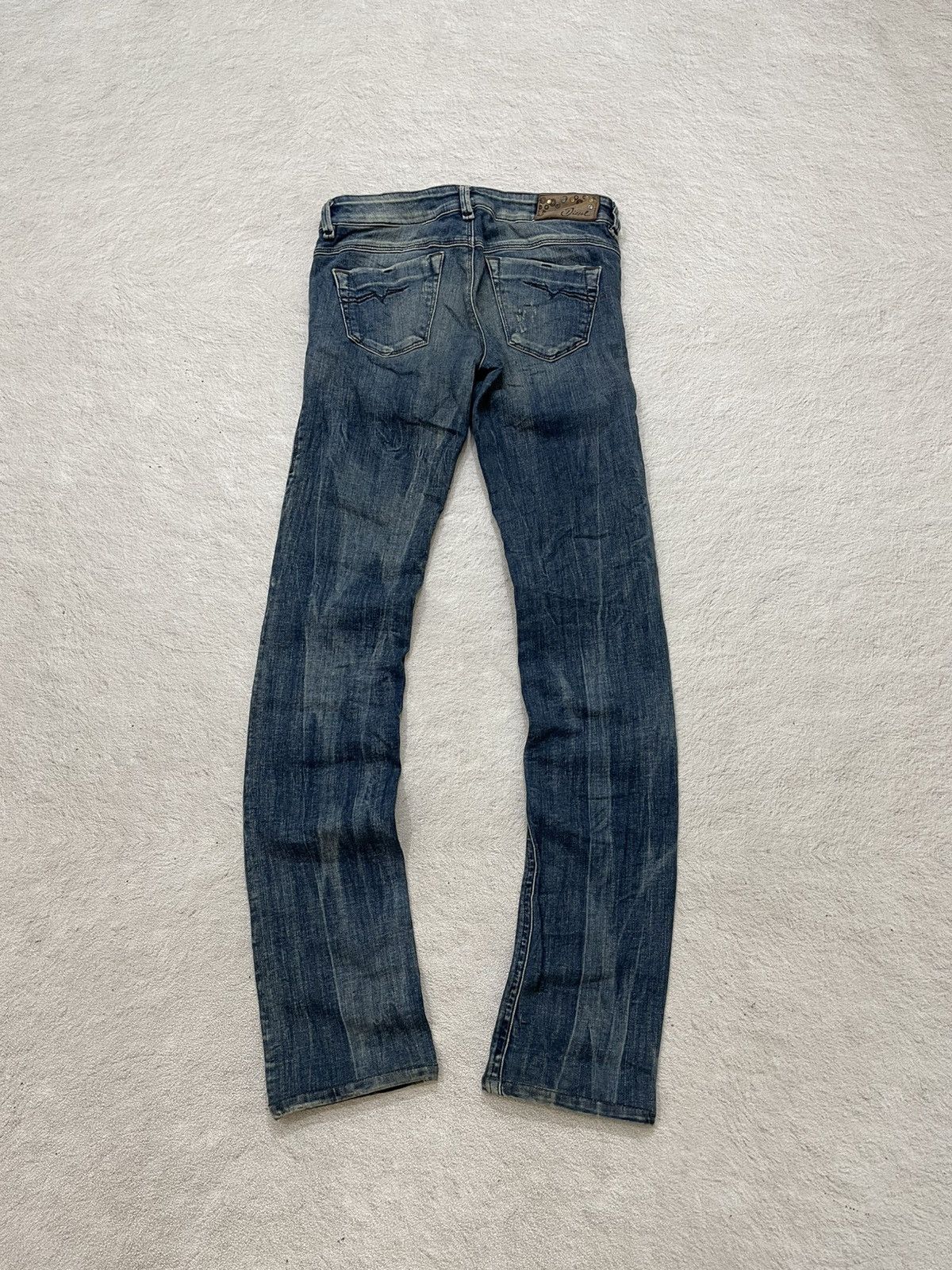 Diesel 2000s Diesel Lowette Denim Mudwash Ripped Jeans Y2K Hysteric Size 25" / US 0 / IT 36 - 8 Thumbnail