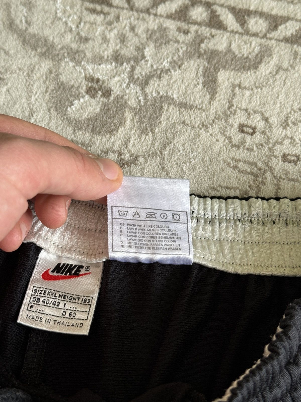 Nike Vintage 90s Nike Baggy Track Pants Big Logo Button Up Swoosh Size US 36 / EU 52 - 11 Thumbnail