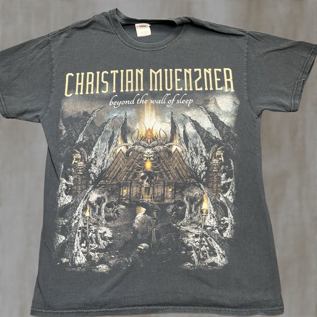 Vintage Christian Muenzner Shirt Men’s Medium Obscura Black Metal Necro Death German Guitarist M & M Mens T-Shirt Size US M / EU 48-50 / 2 - 1 Thumbnail