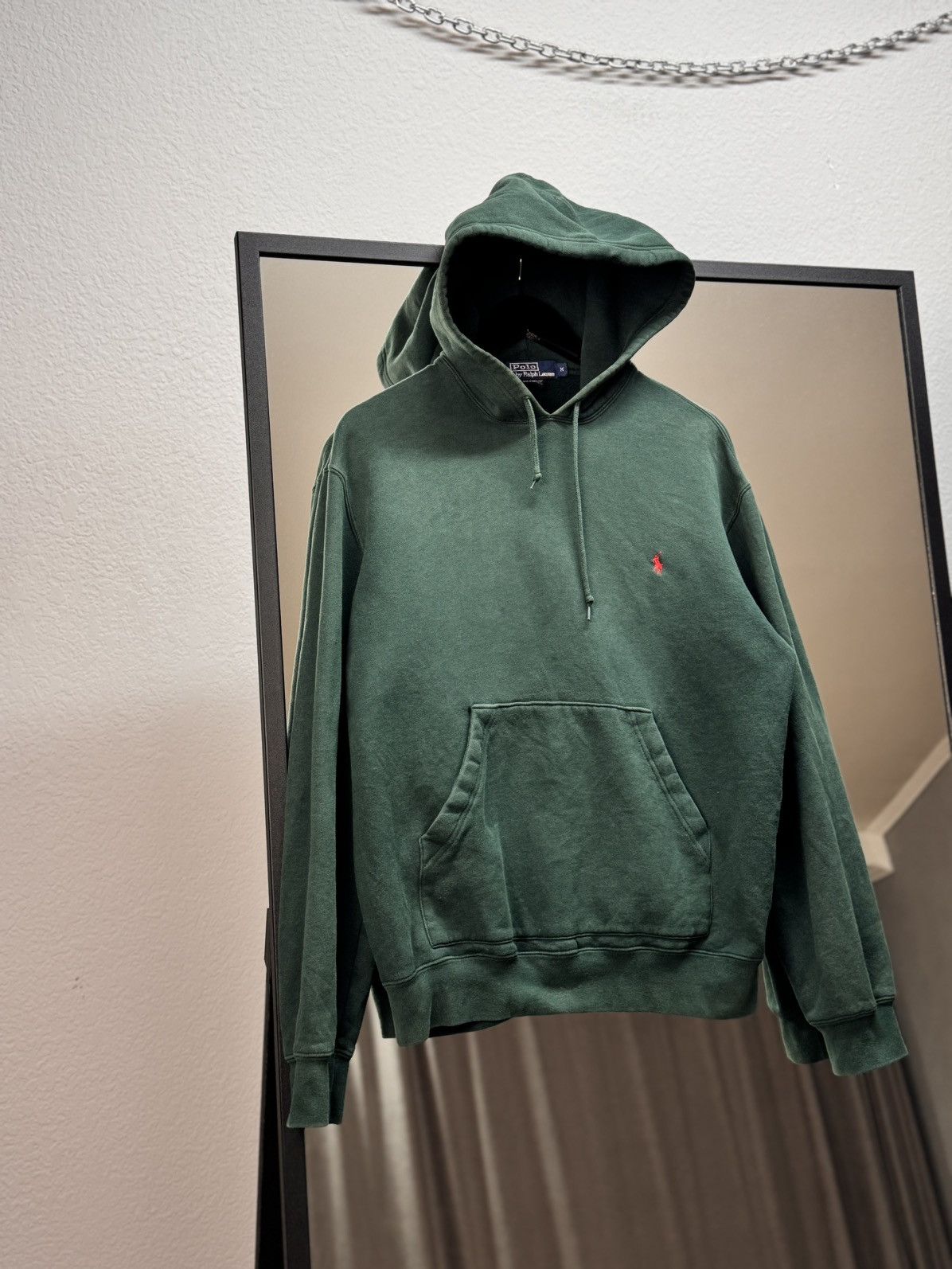 Lauren Ralph Lauren × Polo Ralph Lauren × Vintage Faded Oversized Vintage 90s Small Logo Horse Ralph Hoodie NY Size US M / EU 48-50 / 2 - 4 Thumbnail