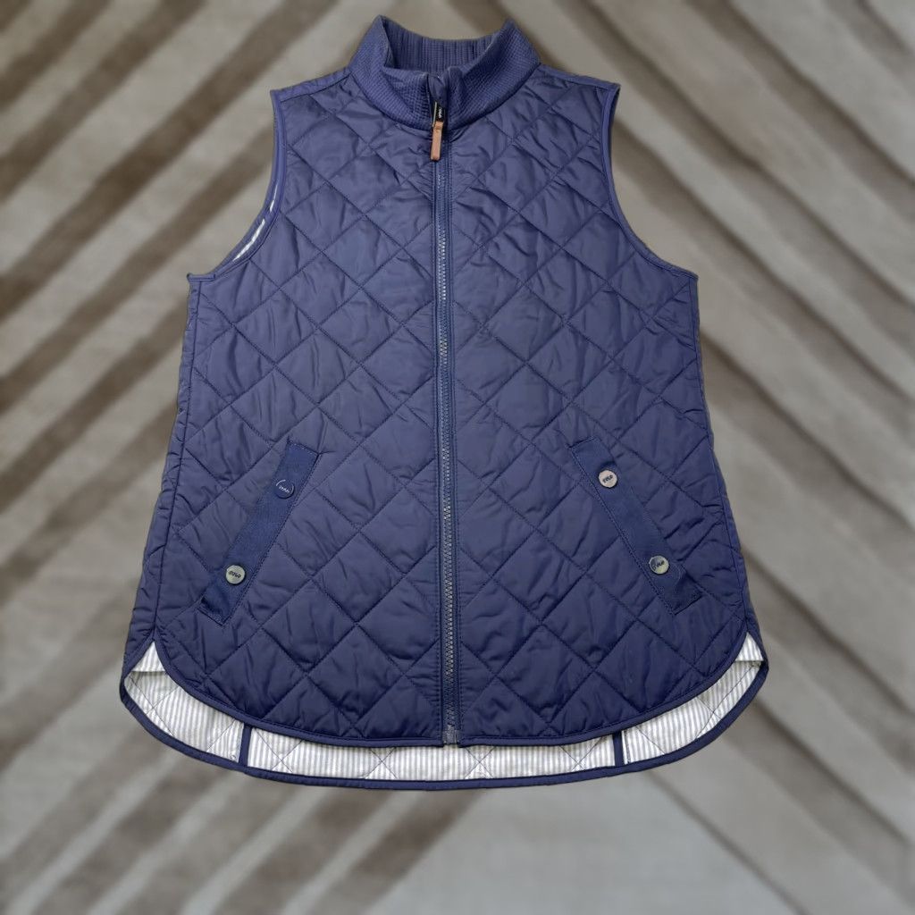 Polo Ralph Lauren Polo Ralph Lauren Golf Vest Womens Small Blue Full Zip Quilted Puffer Lined Size S / US 4 / IT 40 - 1 Thumbnail