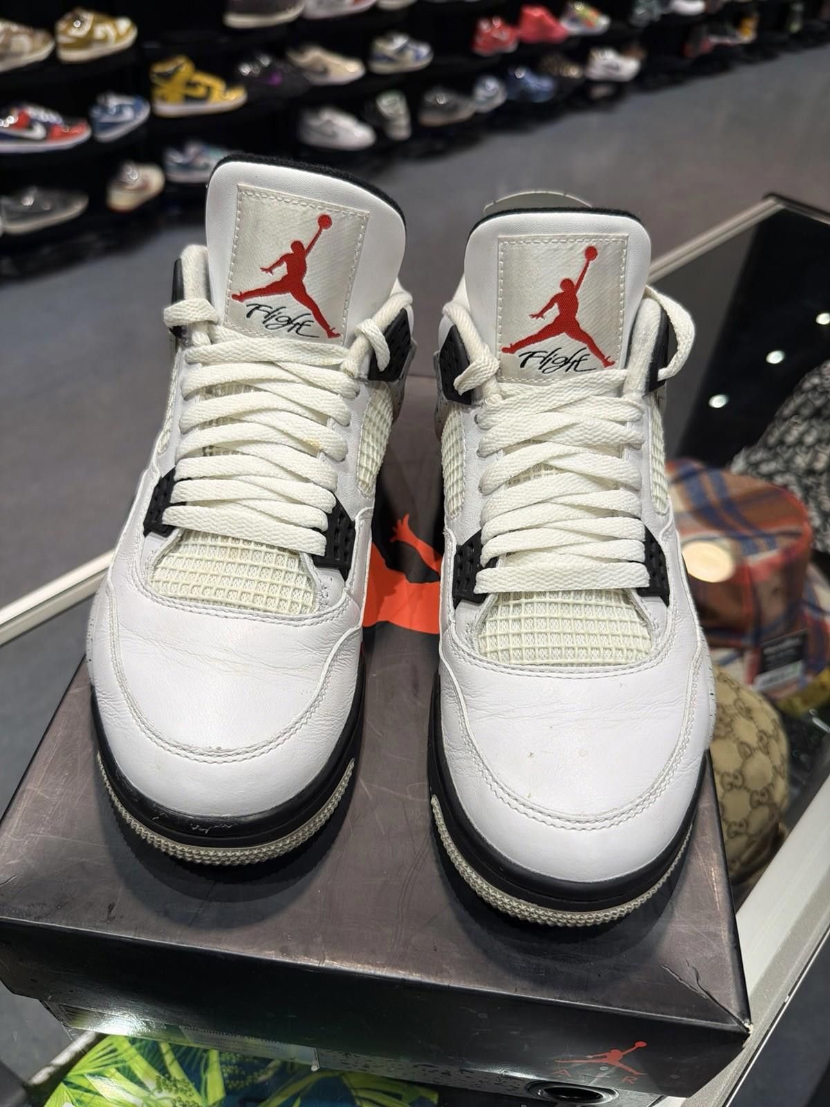 Jordan Brand Air Jordan Retro 4 White Cement 2016 Size 8.5 OG Authentic Size US 8.5 / EU 41-42 - 8 Thumbnail