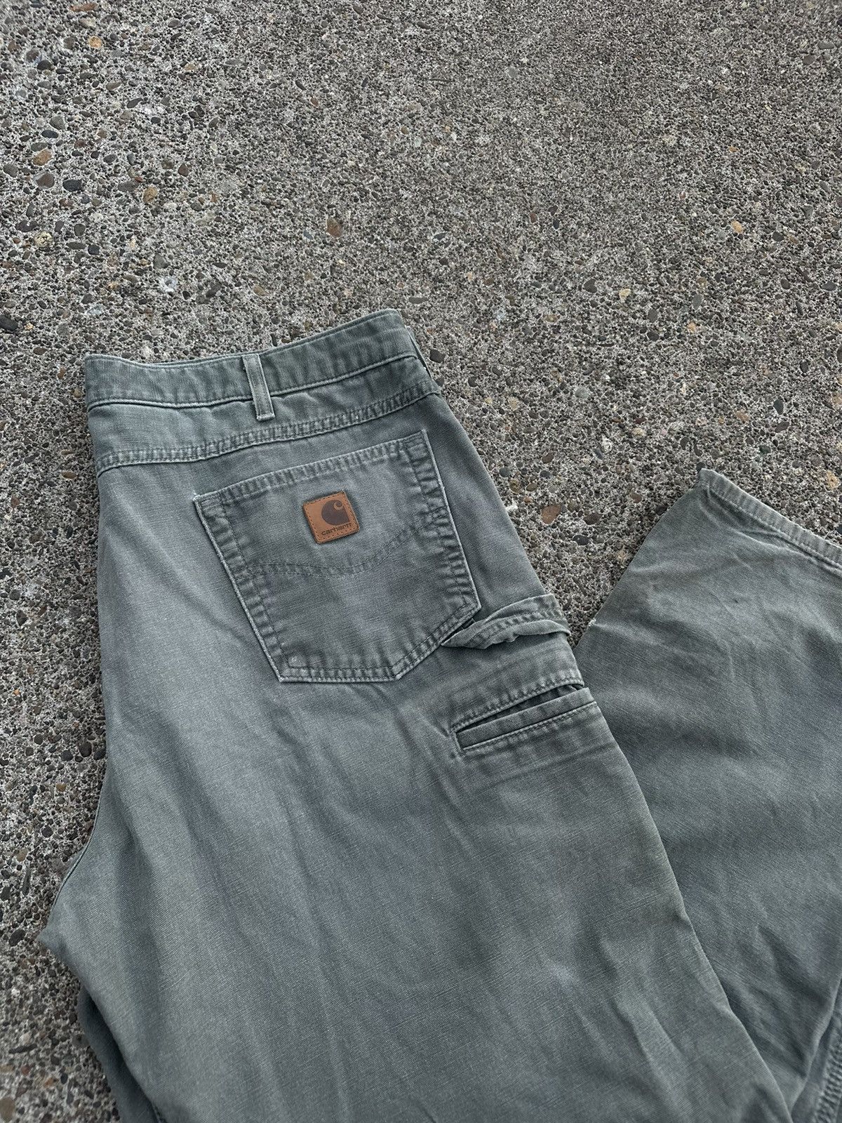 Carhartt × Vintage Olive Green Relax Fit Carharts Size US 38 / EU 54 - 6 Thumbnail