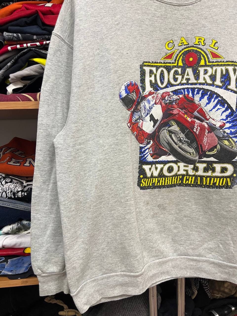 Vintage Vintage Carl Fogarty 916 sweatshirt Size US XL / EU 56 / 4 - 6 Thumbnail
