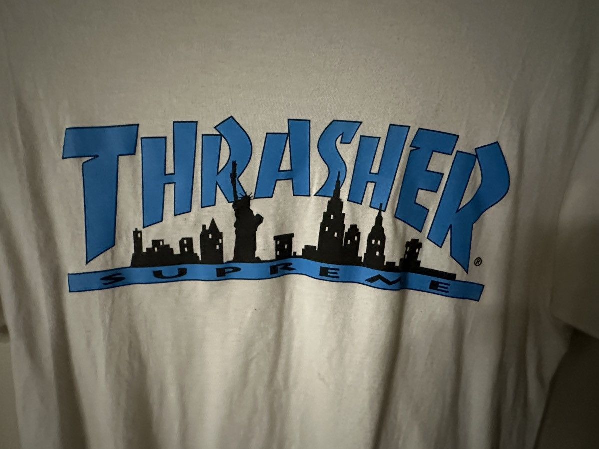 Supreme × Thrasher Supreme Trasher Tee White Size US S / EU 44-46 / 1 - 3 Thumbnail