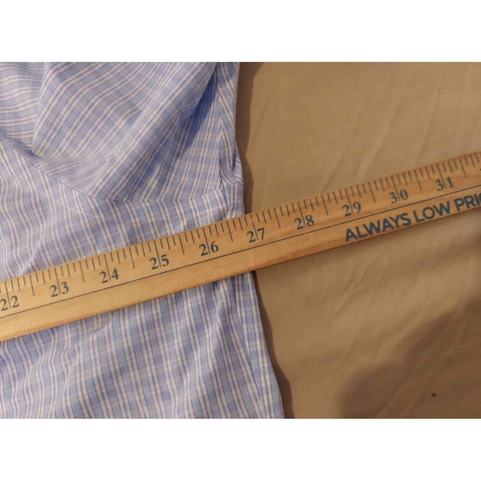 Brooks Brothers Brooks Brothers Dress Shirt 17.5 Blue Cotton Button Mens Regular 17.5/33 Size 48R - 4 Thumbnail
