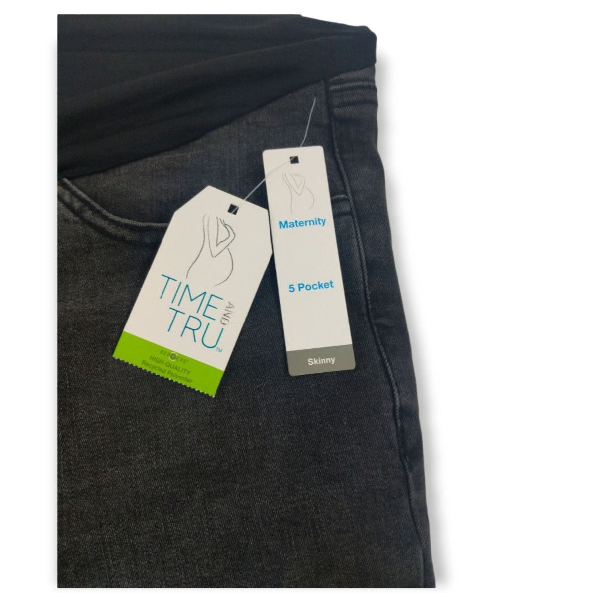 Other Time & Tru Misses XL 5 Pocket Maternity Skinny Jeans with Co Size 32" / US 10 / IT 46 - 6 Thumbnail