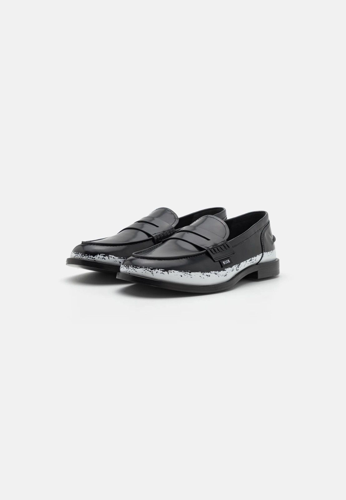 MSGM !DS! SS24 MSGM Black White Pattern Leather Loafers Size US 10 / EU 43 - 2 Thumbnail